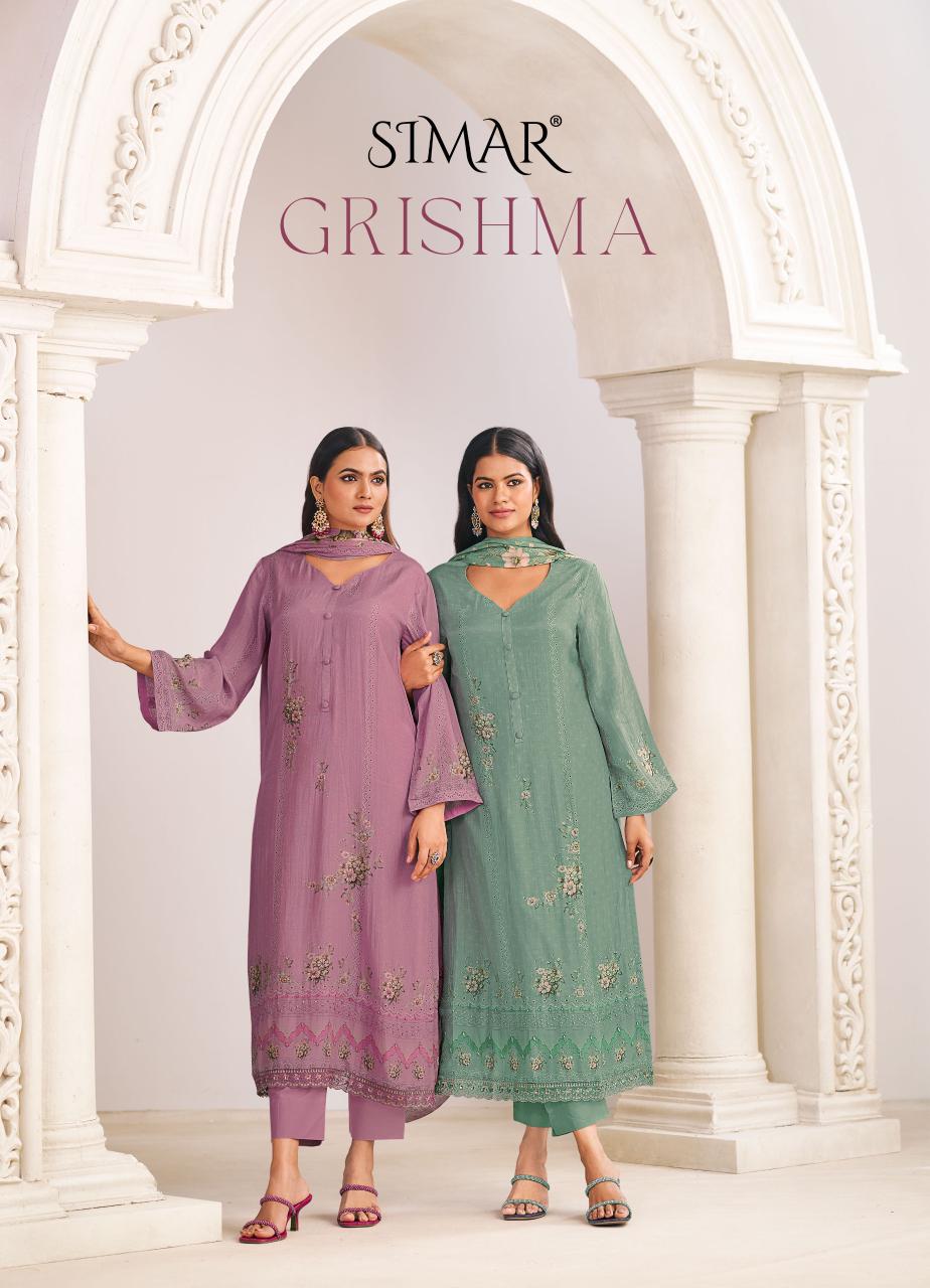 Glossy Simar Grishma Viscose Muslin Digital Print Salwar Kameez