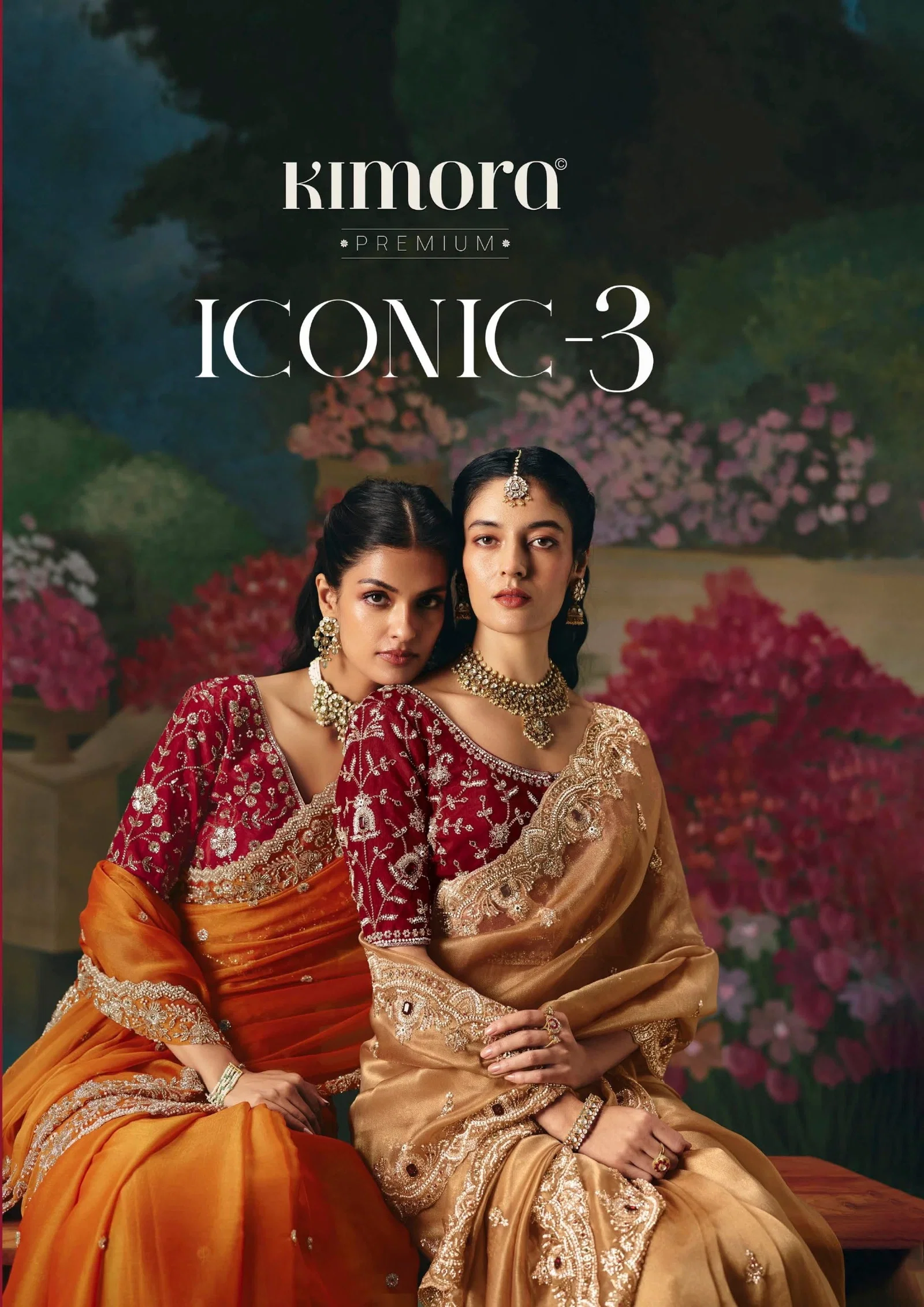 Kimora Iconic 3 Fancy With Sequence And Stone Work Saree Collection