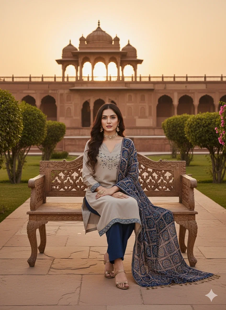 Rnx 5053 Zora Silk Thread Work Dress Material Collection