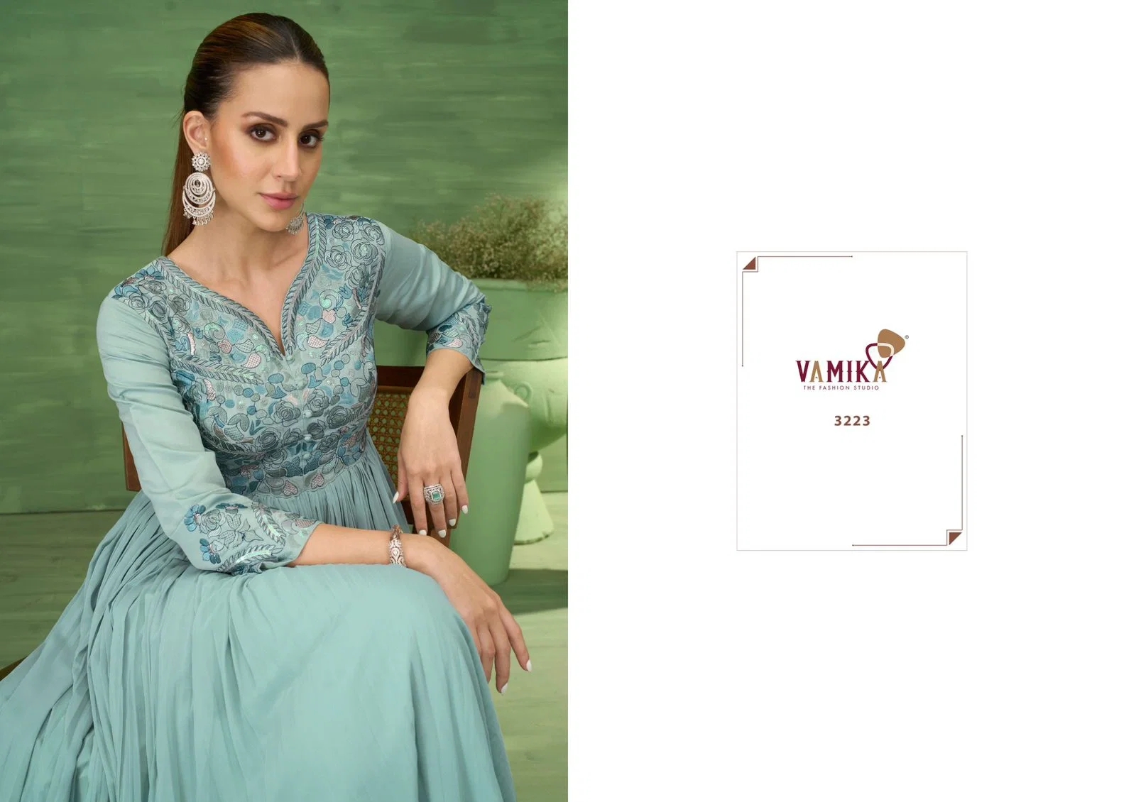 Vamika Shi Daga Vol 6 Viscose Georgette With Embroidery Gown Collection