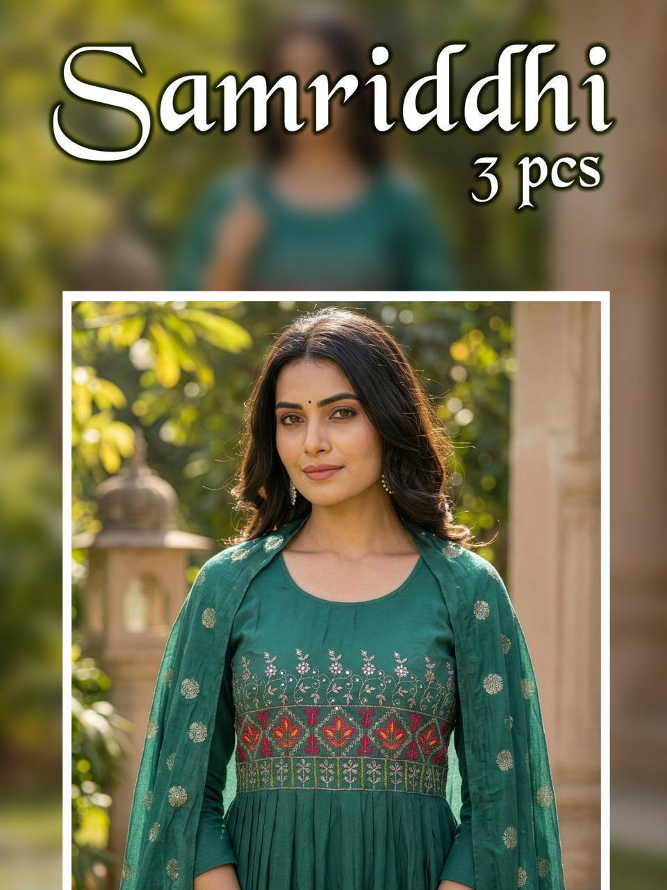Samriddhi Vol 1 Roman Silk Anarkali Kurti Set Collection