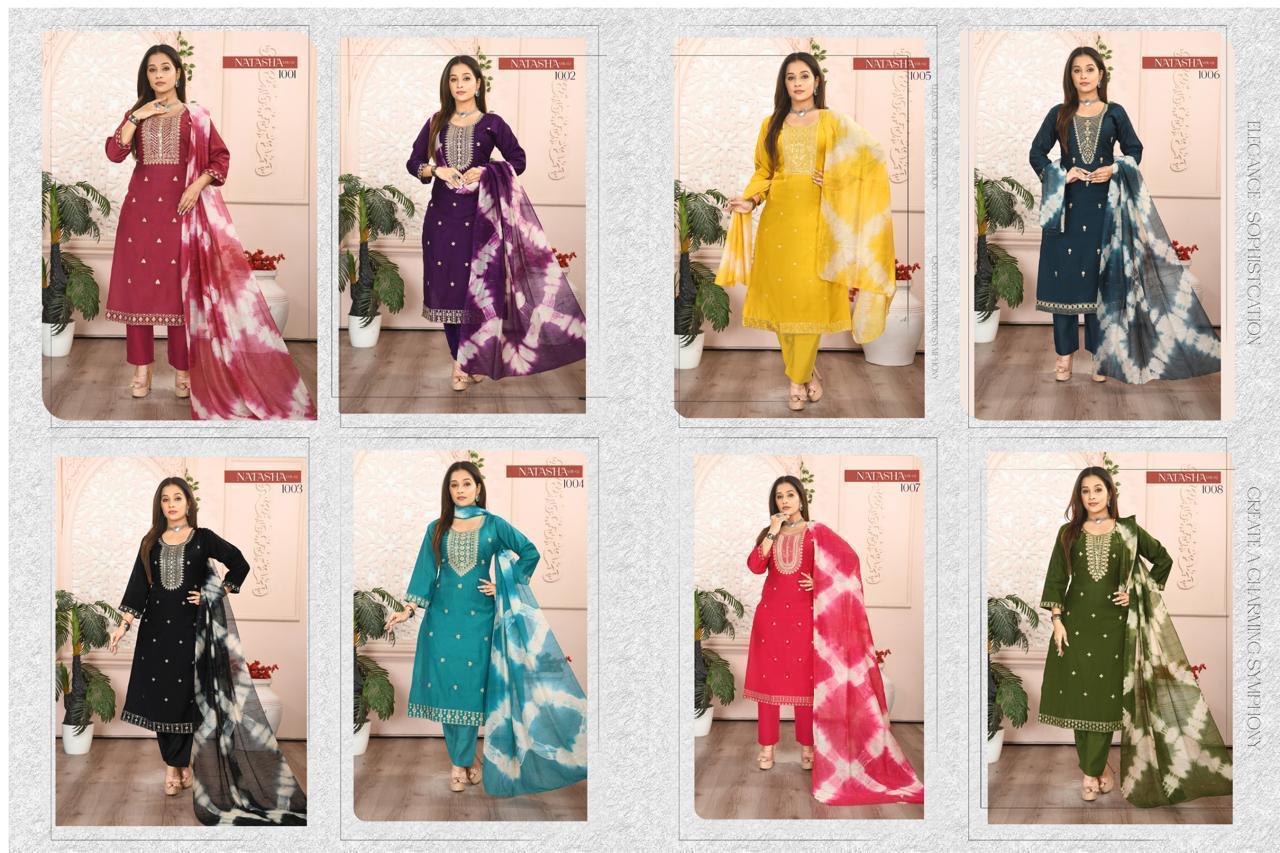 Natasha Vol 2 Vatican Kurti Pant And Dupatta Collection
