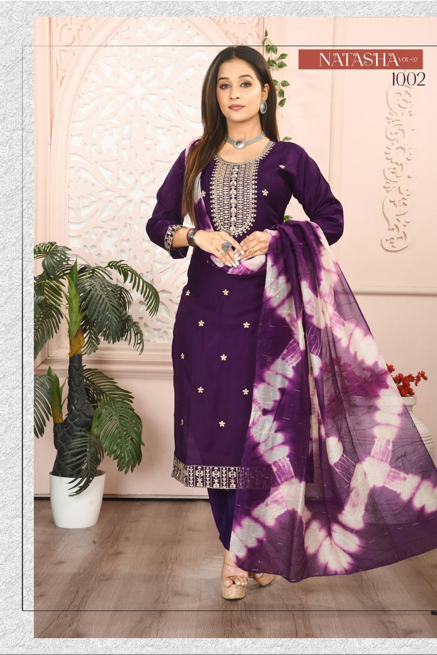 Natasha Vol 2 Vatican Kurti Pant And Dupatta Collection