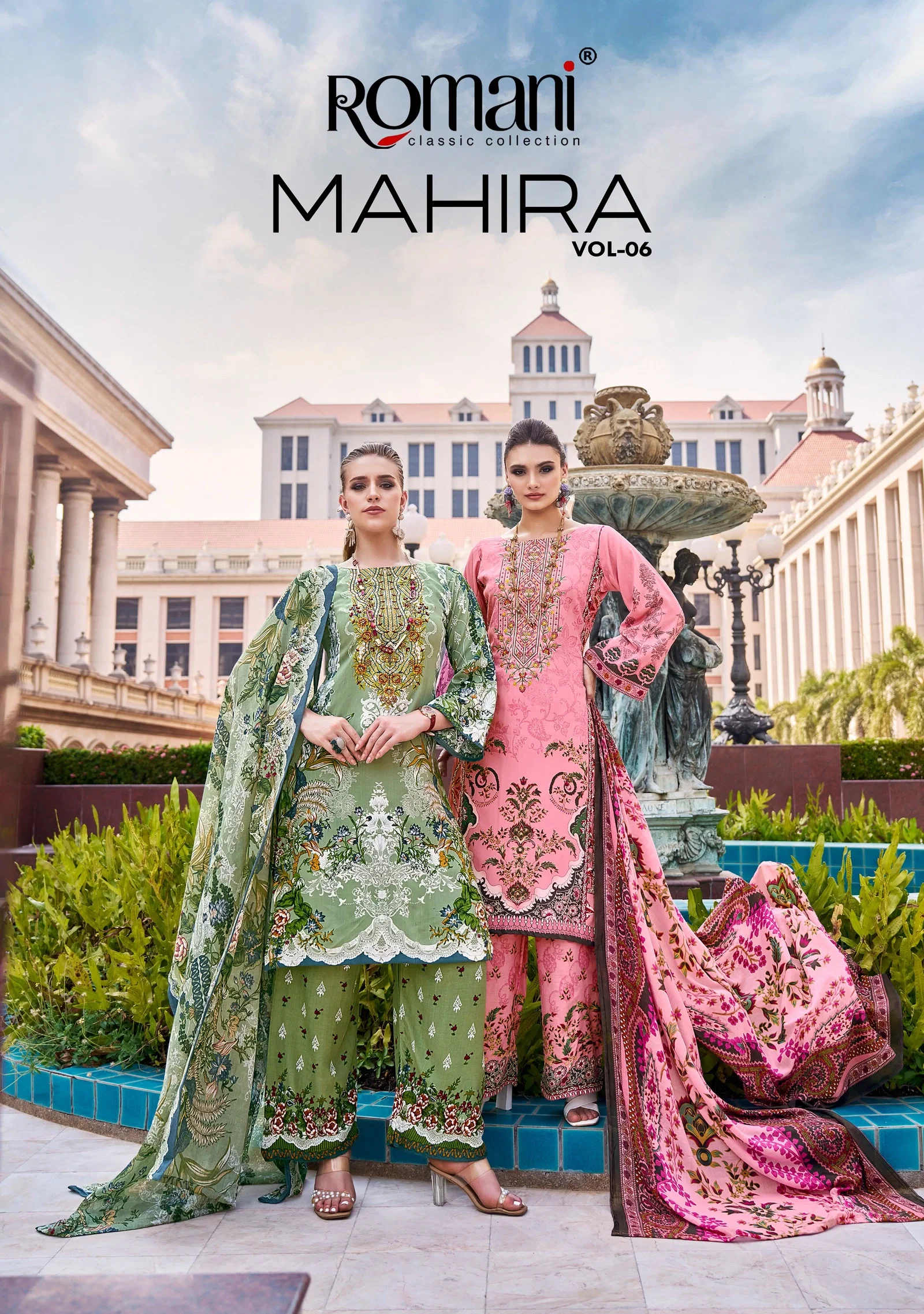 Romani Mahira Vol 6 Cotton Digital Printed Dress Material Collection