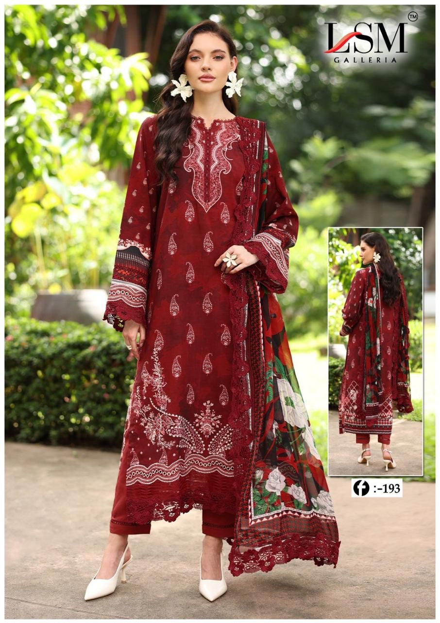 Lsm Firdous Queen Vol 19 Lawn Cotton Dress Material Collection Full Catalog available at wholesale rate.