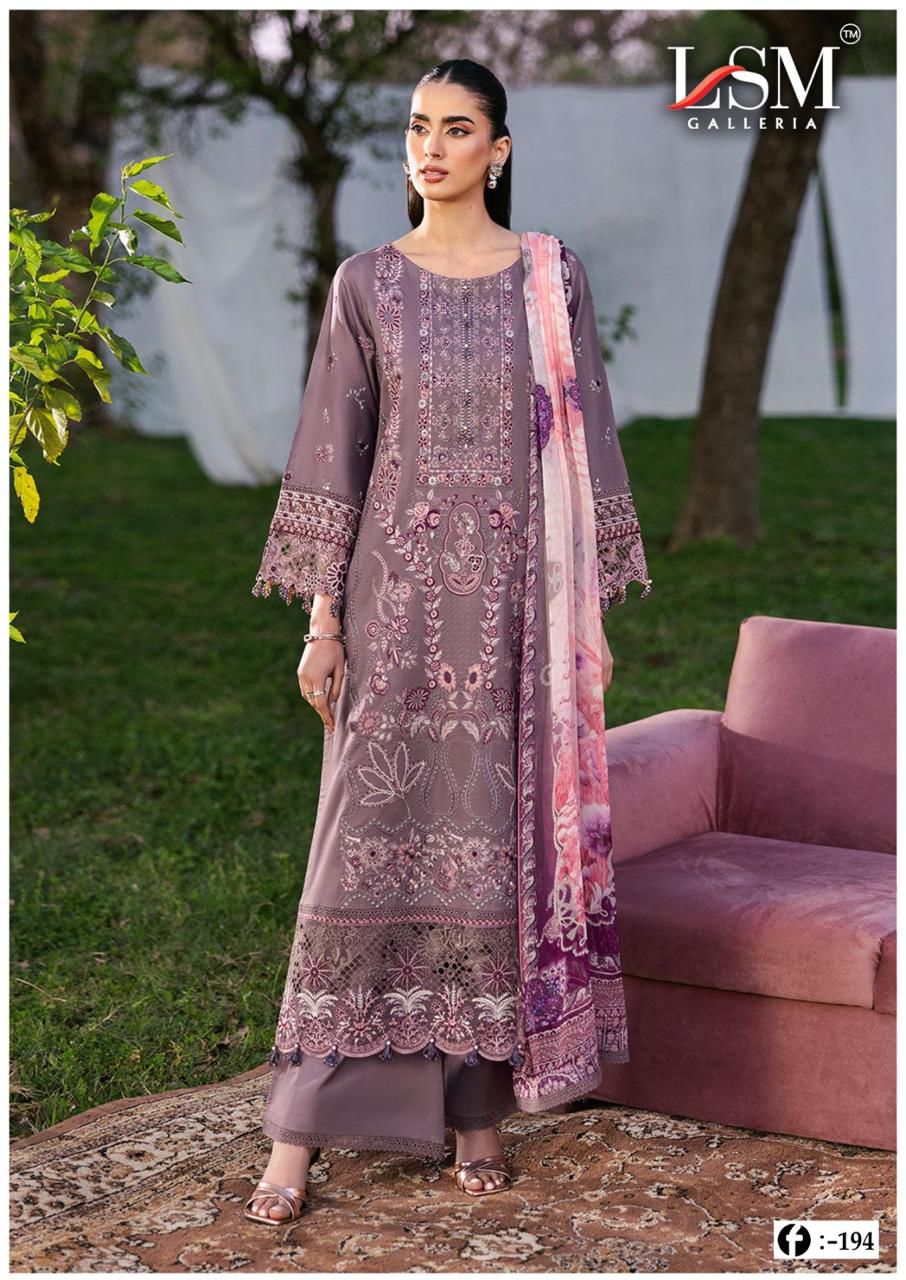 Lsm Firdous Queen Vol 19 Lawn Cotton Dress Material Collection Full Catalog available at wholesale rate.
