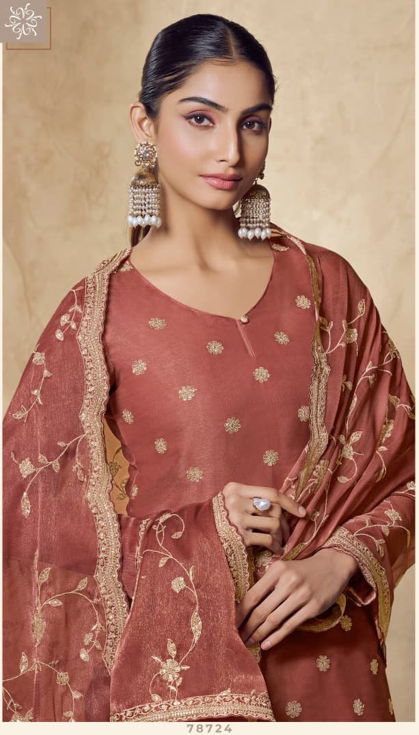 Vinay Kuleesh Gemiiny Silk With Embroidered Designer Salwar Kameez