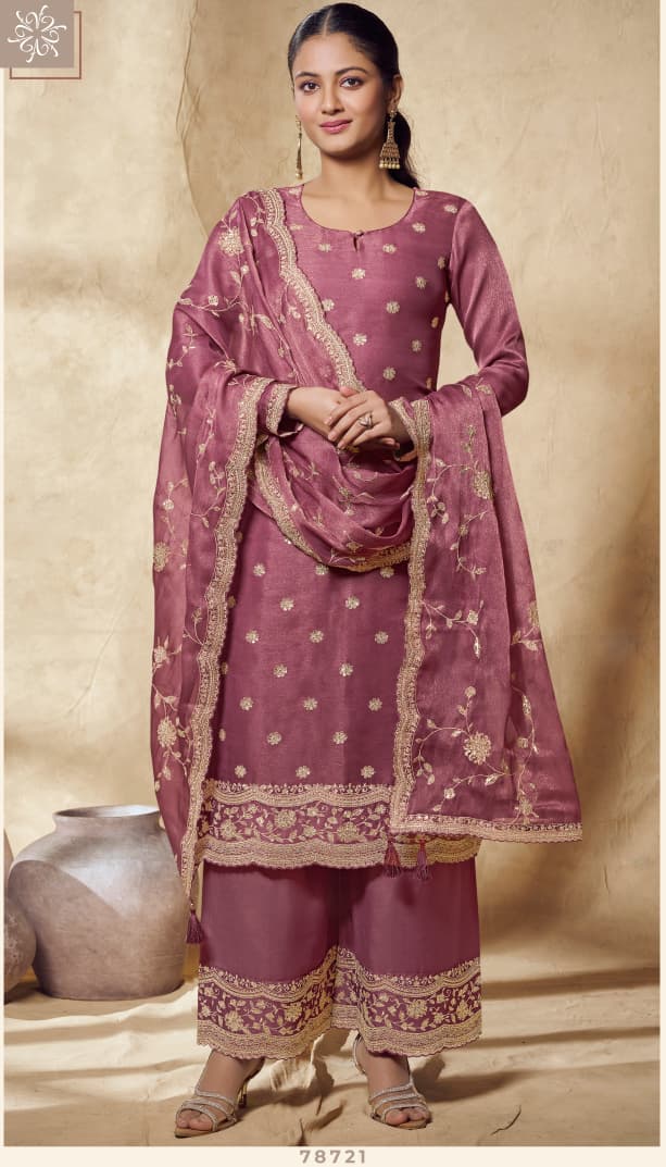 Vinay Kuleesh Gemiiny Silk With Embroidered Designer Salwar Kameez