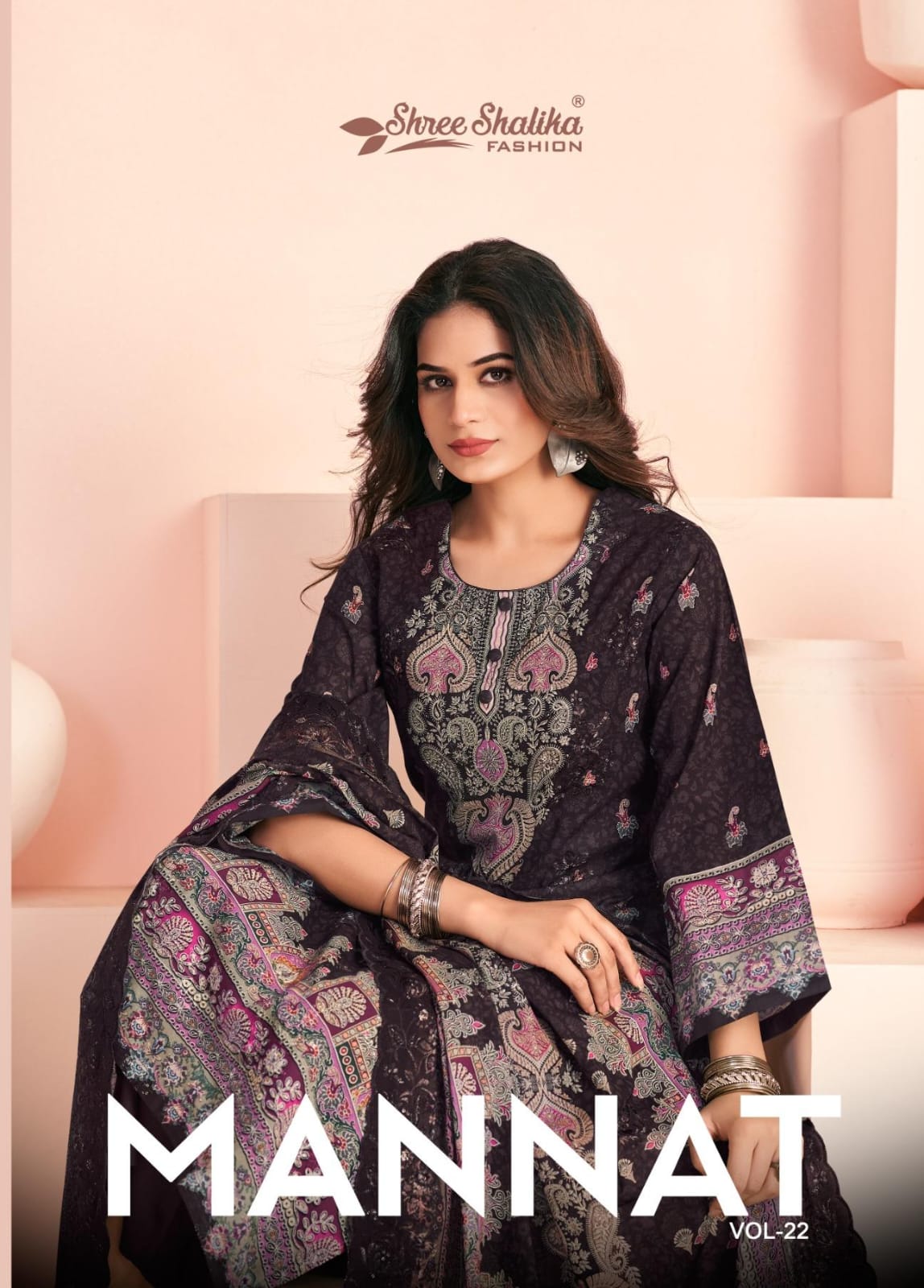 Shree Shalika Mannat Vol 22 Lawn Cotton Digital Print Dress Material