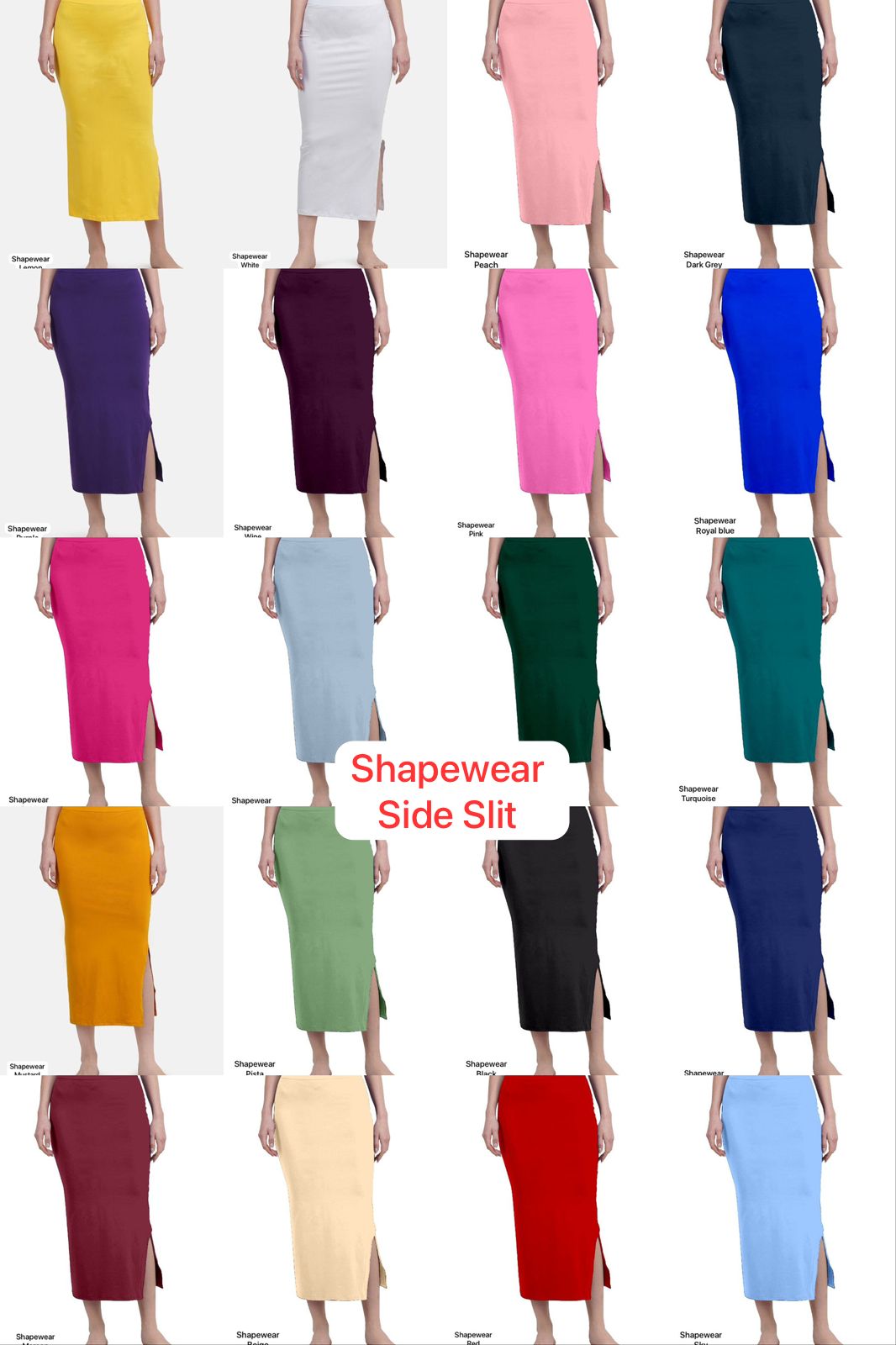 Maji Shape Wear Vol 1 Side Slit Pattern Shape Wear Collection  