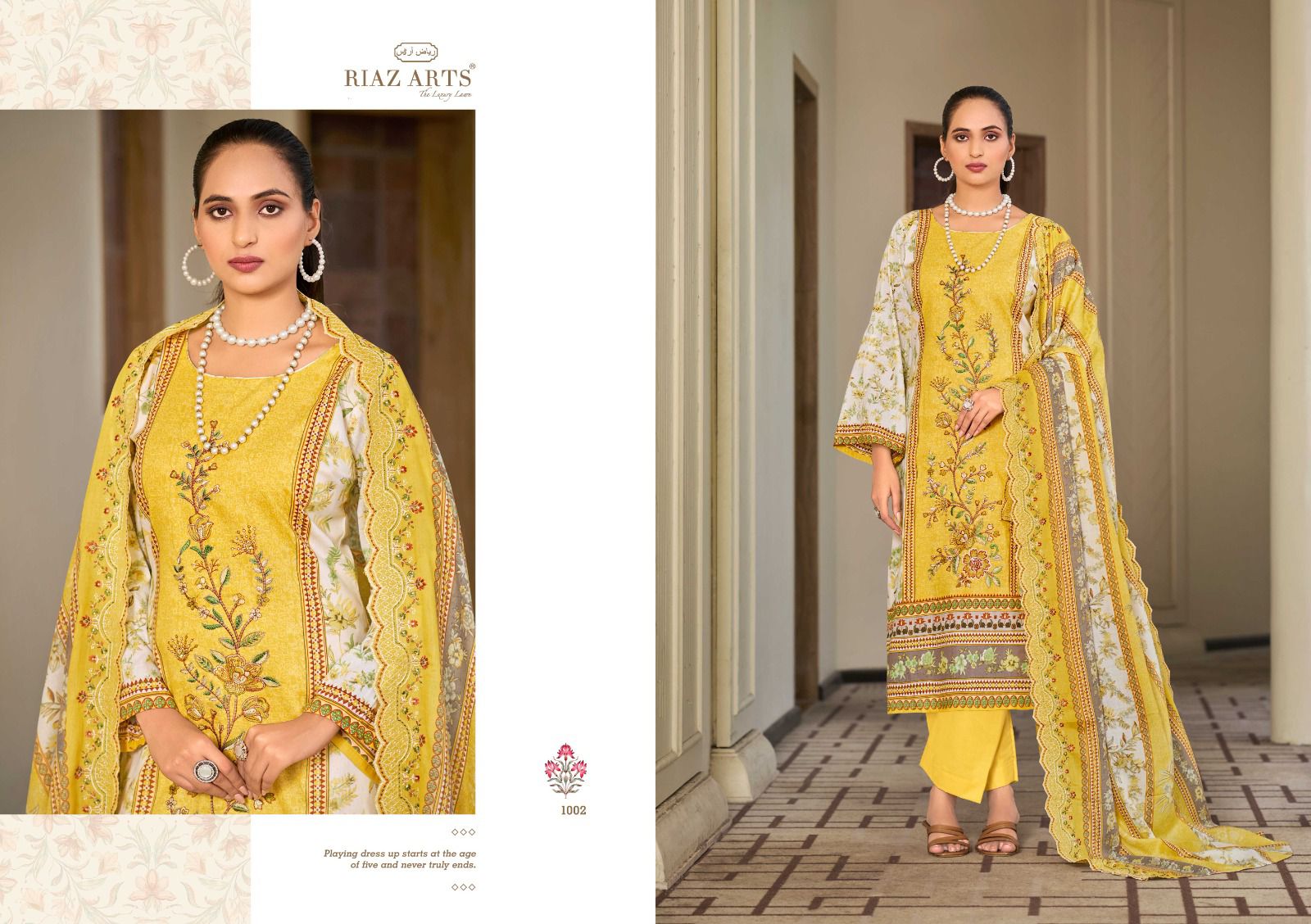Riaz Arta Bin Saeed Original Cambric Cotton With Print Dress Material Collection