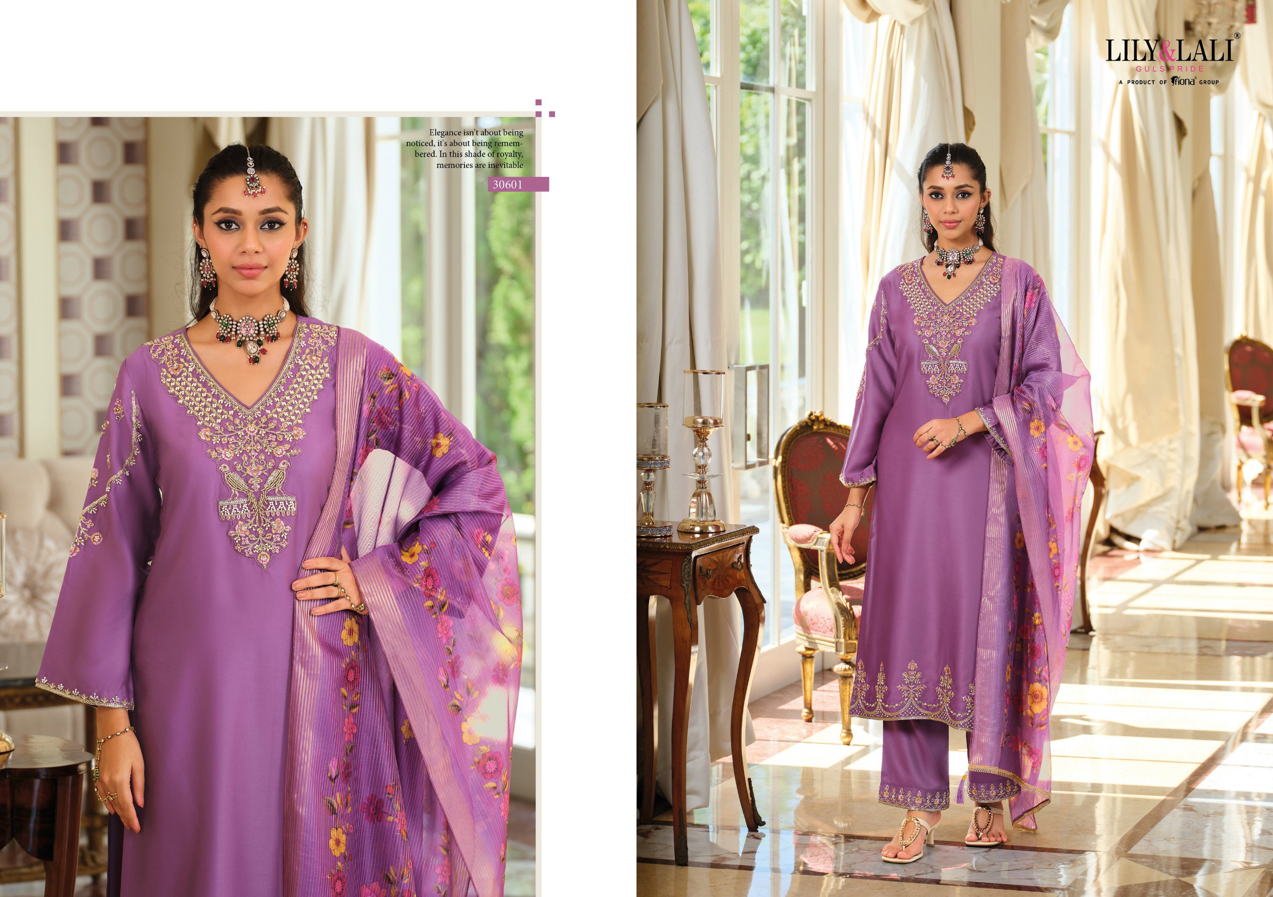 Lily And Lali Jennifer Pure Viscose Gaji Silk Hand Work Kurti Bottom With Dupatta