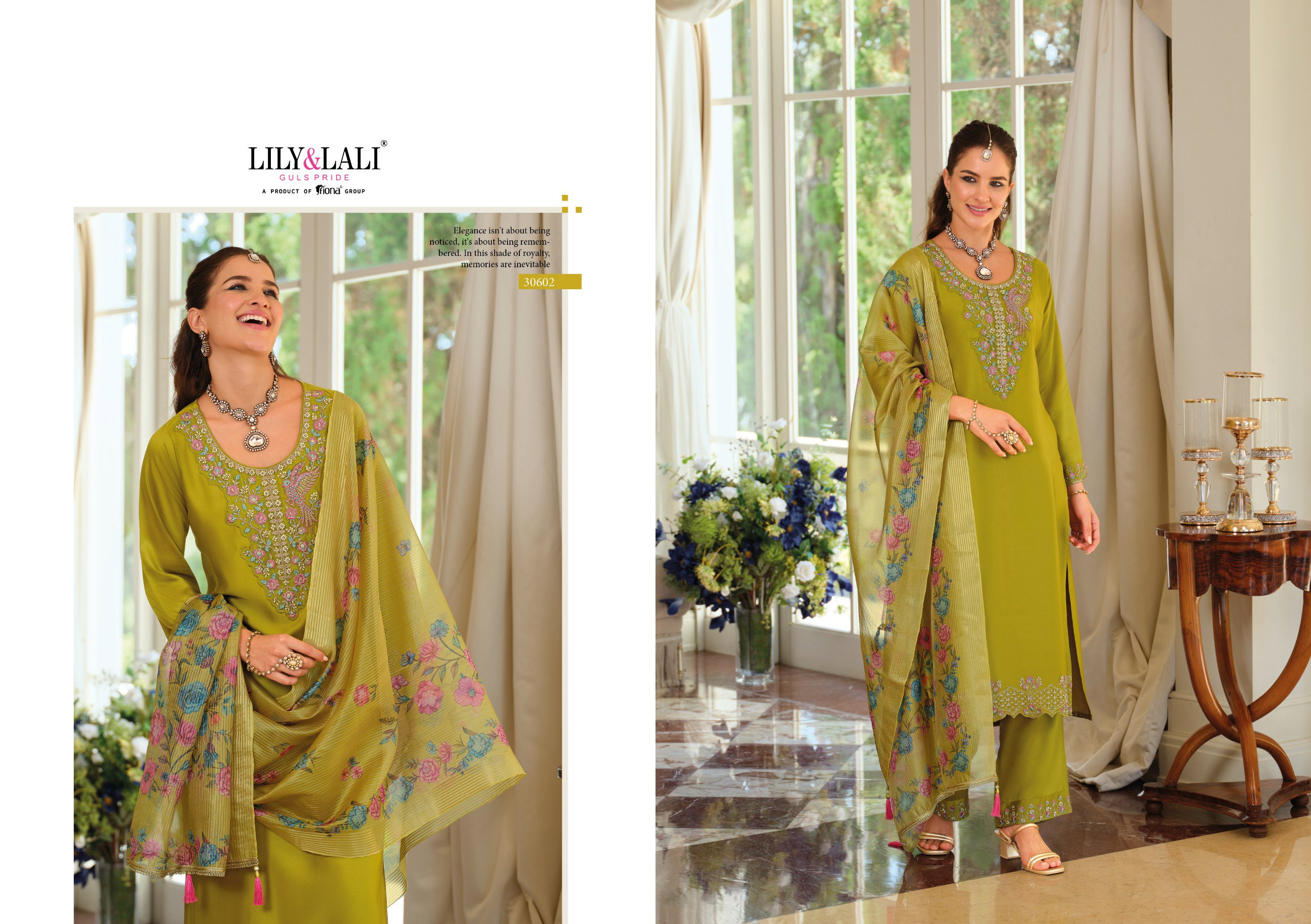Lily And Lali Jennifer Pure Viscose Gaji Silk Hand Work Kurti Bottom With Dupatta
