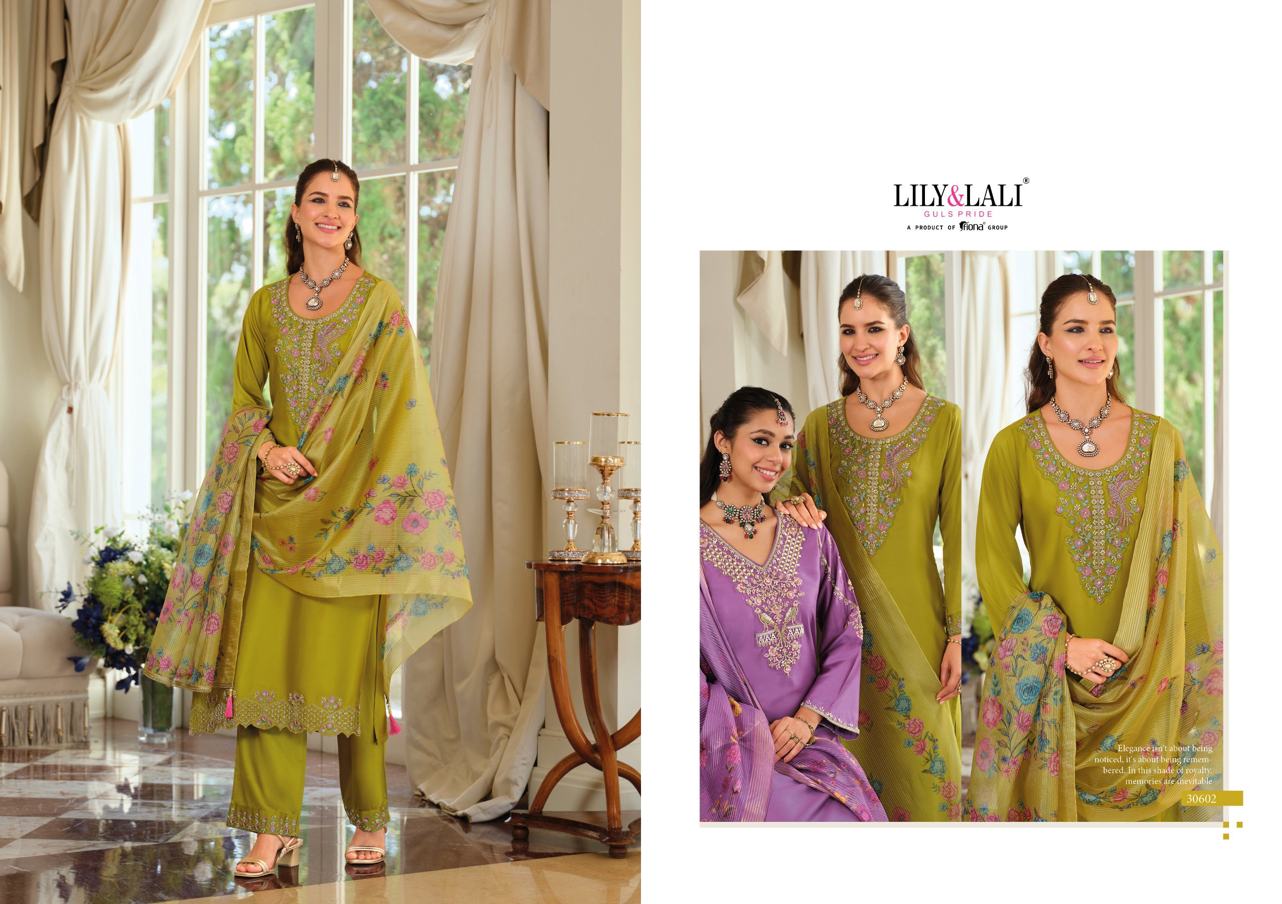 Lily And Lali Jennifer Pure Viscose Gaji Silk Hand Work Kurti Bottom With Dupatta