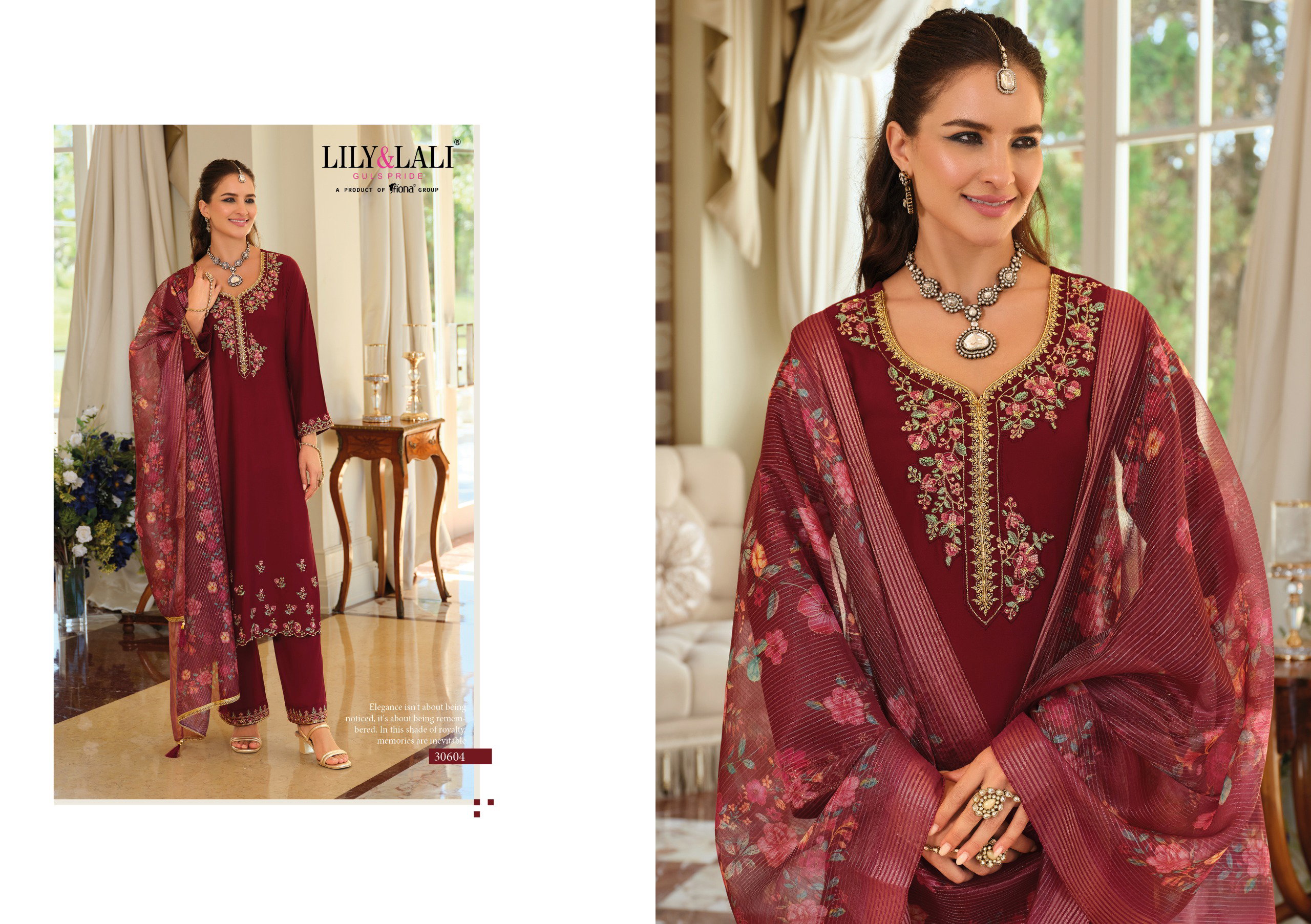 Lily And Lali Jennifer Pure Viscose Gaji Silk Hand Work Kurti Bottom With Dupatta