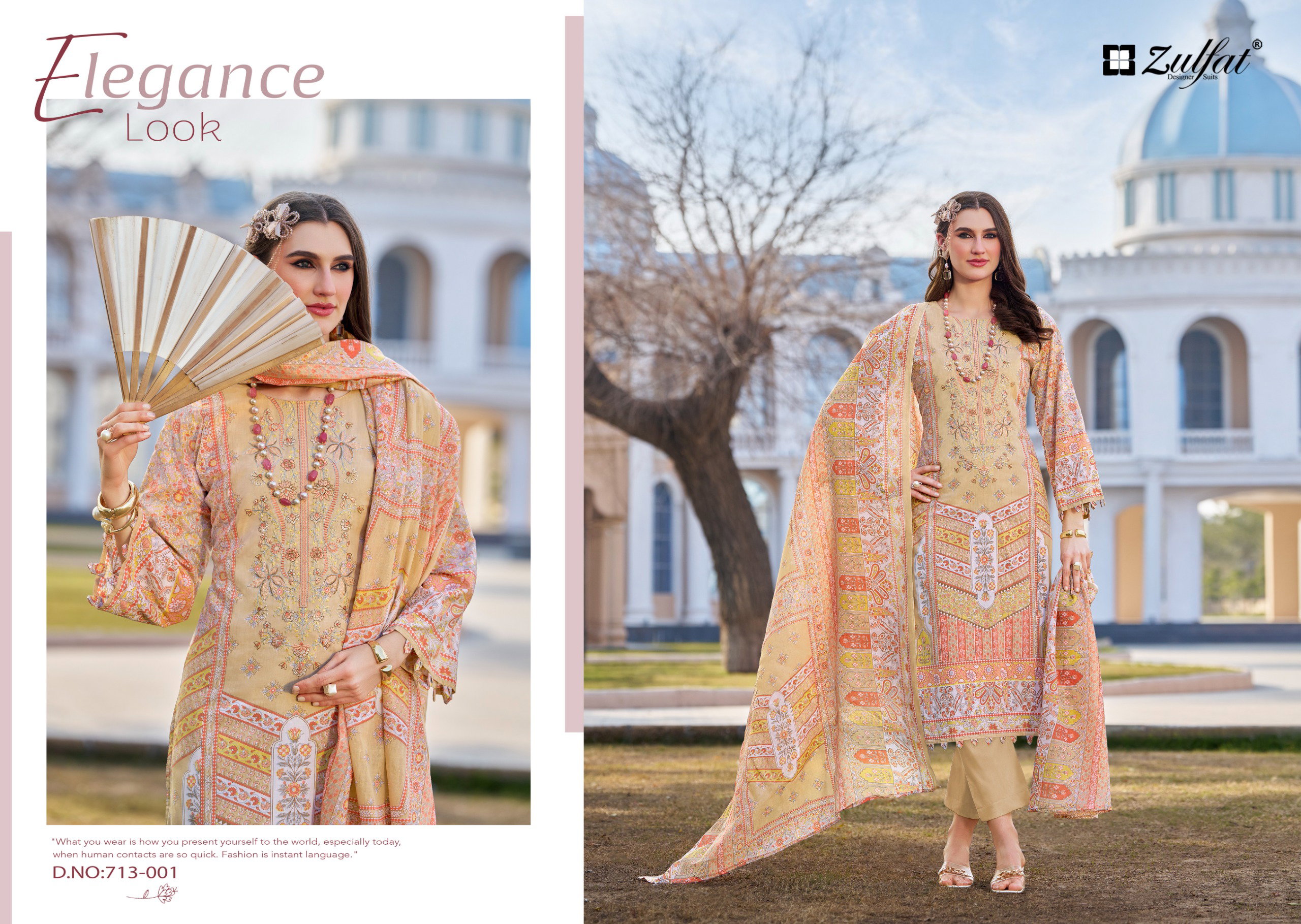 Zulfat Sana Safina Vol 3 Cotton With Embroidered Dress Material