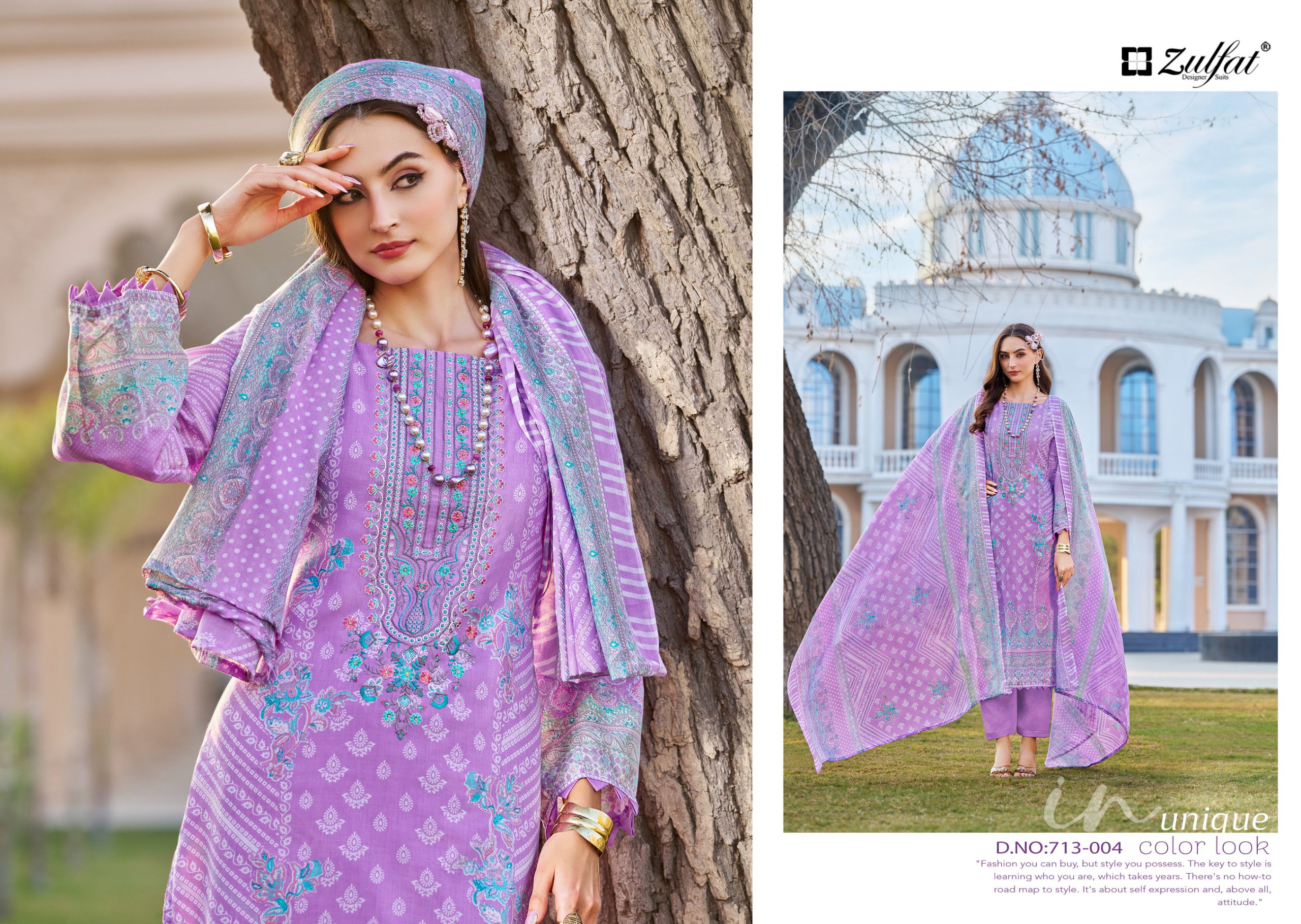 Zulfat Sana Safina Vol 3 Cotton With Embroidered Dress Material