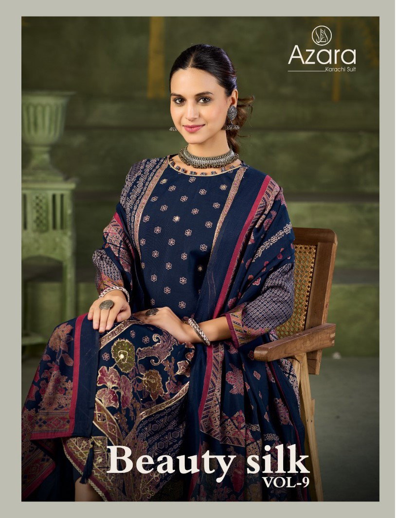 Radhika Azara Beauty Silk Vol 9 Modal Muslin Print Dress Material