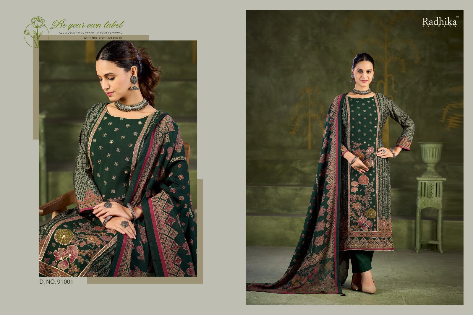 Radhika Azara Beauty Silk Vol 9 Modal Muslin Print Dress Material