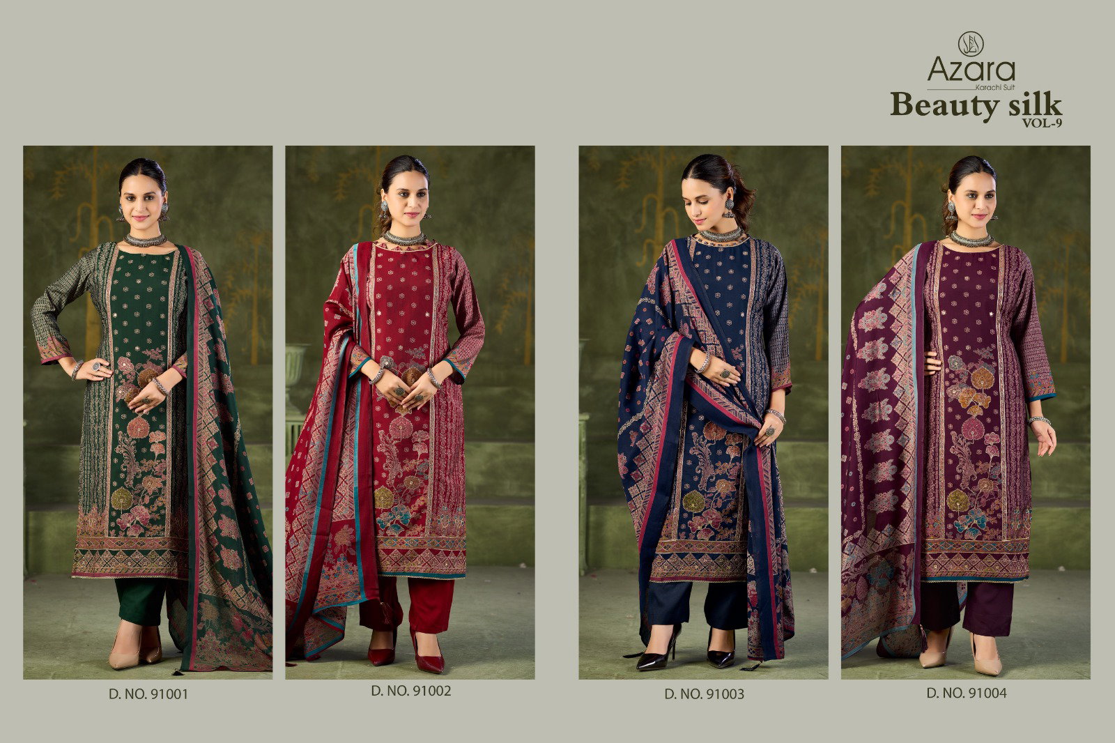 Radhika Azara Beauty Silk Vol 9 Modal Muslin Print Dress Material