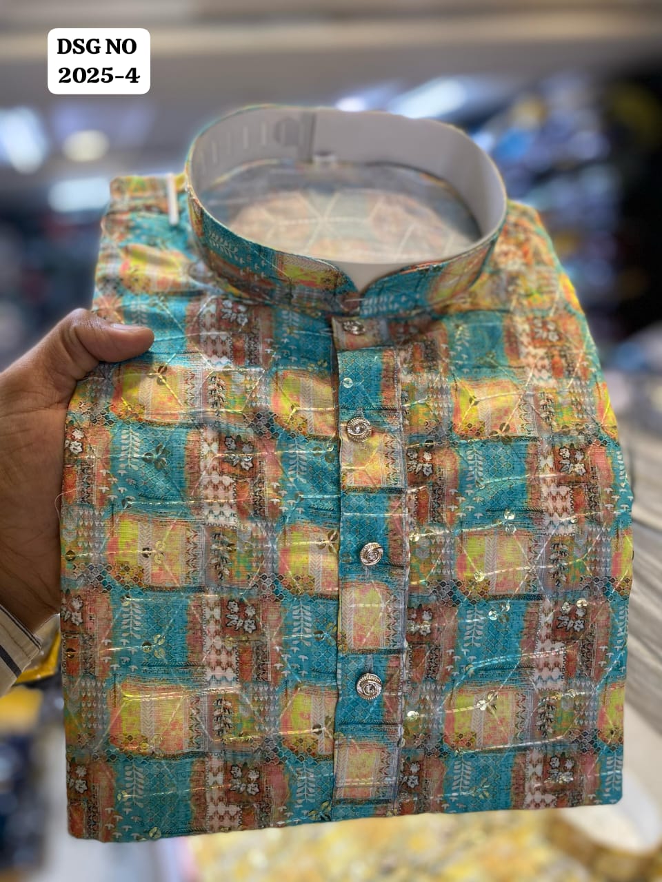 Lekha Mald 13 Linen Position Printed Wedding Special Mens Kurta 