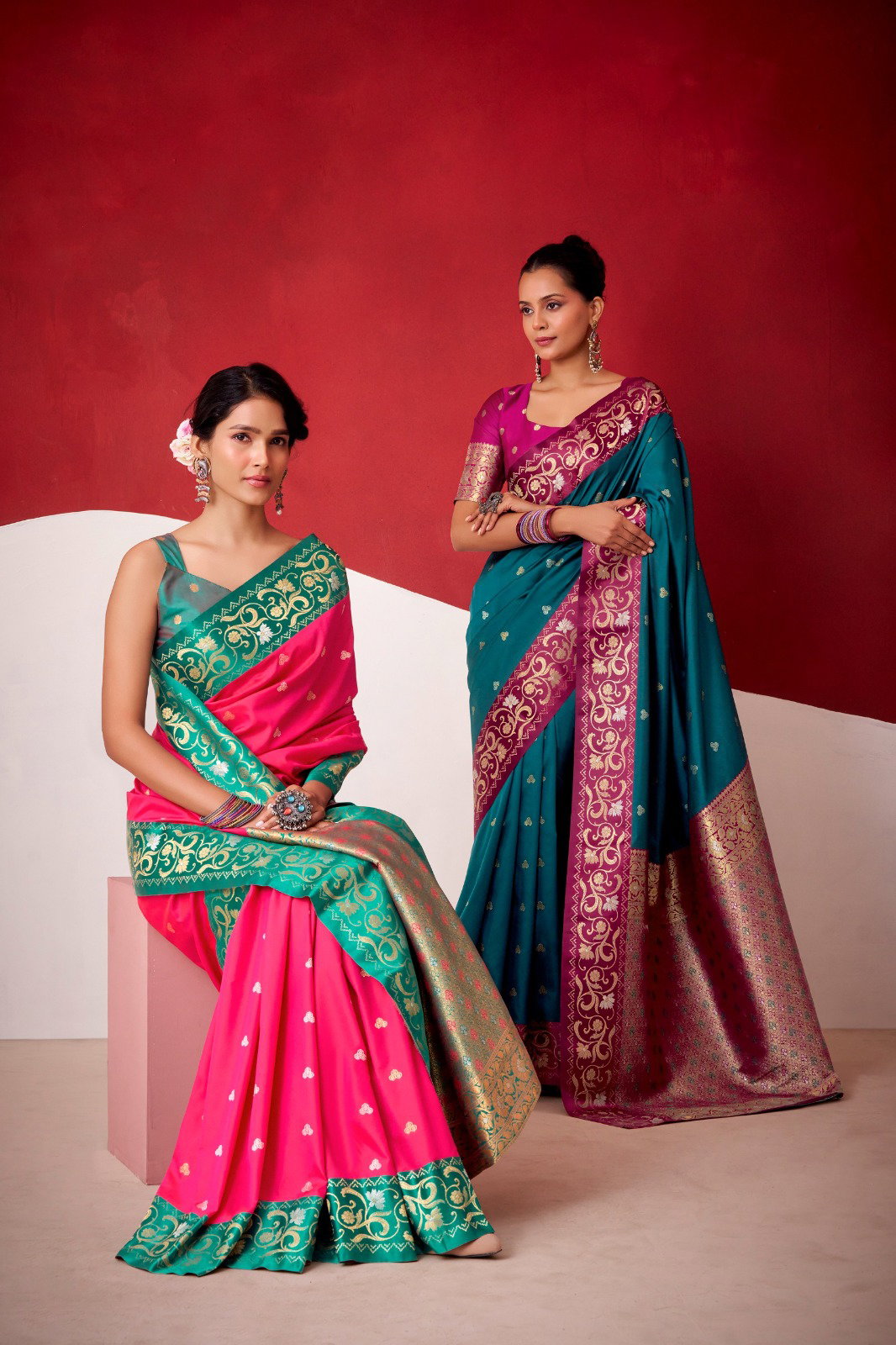 Rajpath Sindhu Ghat Vol 2 Soft Satin Silk Wedding Wear Saree