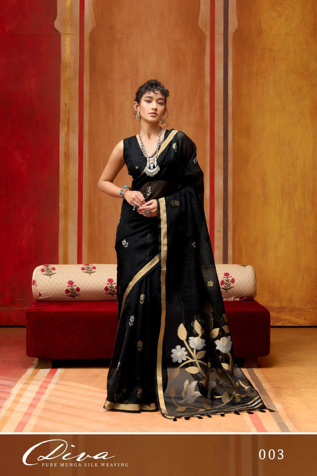 Rajtex Diva 003 Munga Silk Handloom Weaving Saree Collection 