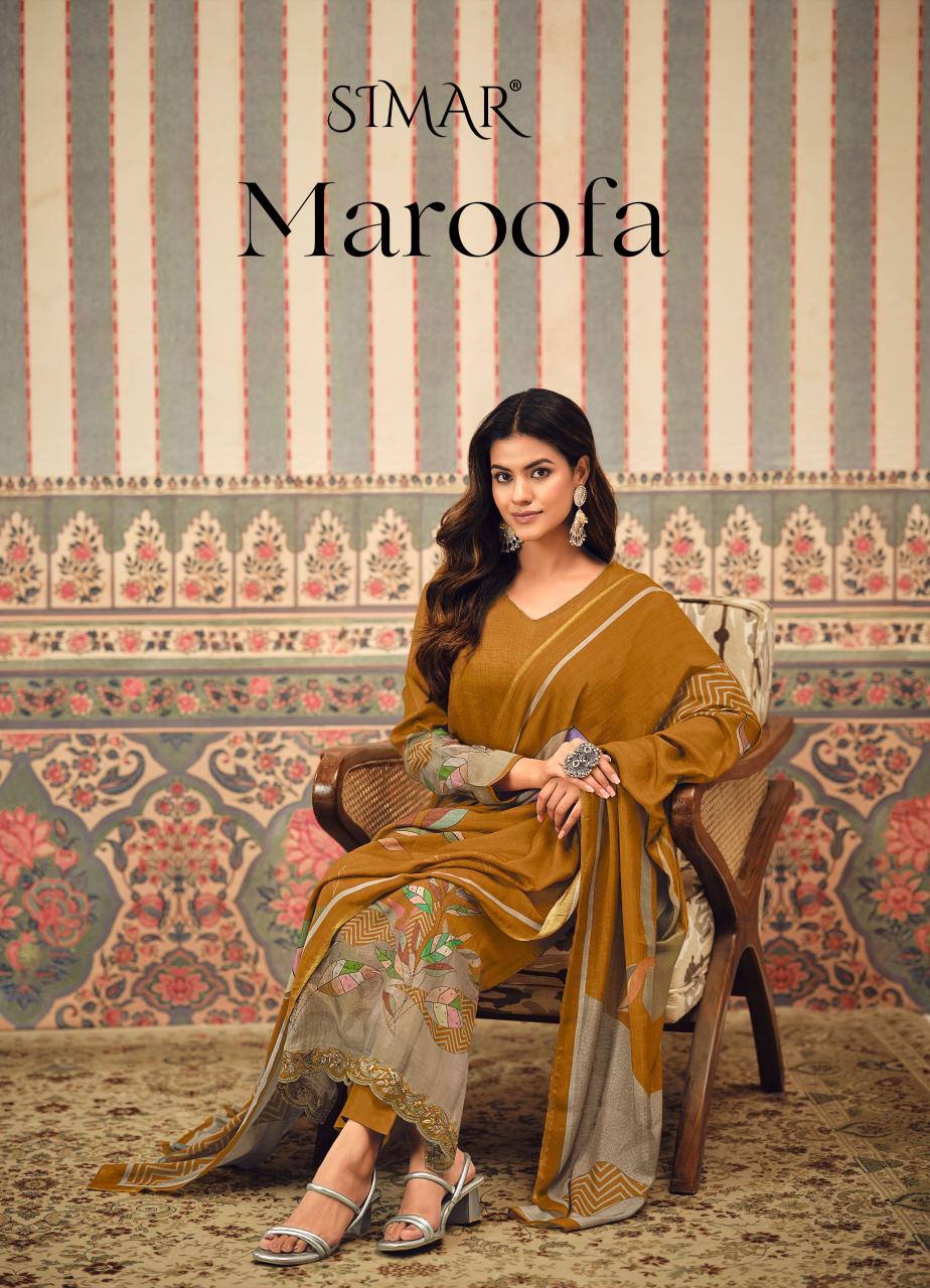 Gloosy Simar Maroofa Pearls Dots Digital Print With Work Salwar Kameez