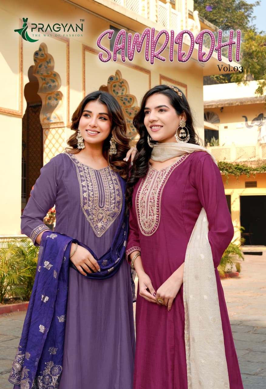 Pragyan Samriddhi Vol 3 Vichitra Embroidery Kurti Bottom With Dupatta