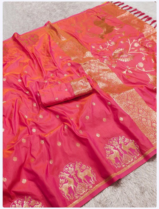 Lekha MN Hiran 1 Soft Banarasi Silk Zari Weaving Saree Collection