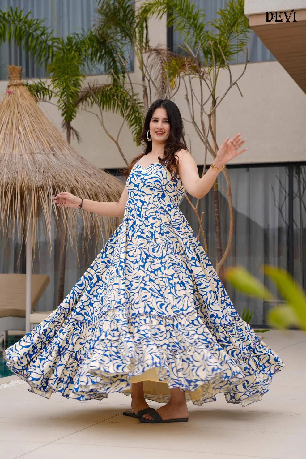Devi Vol 11 Cambric Cotton Party Wear One Piece
