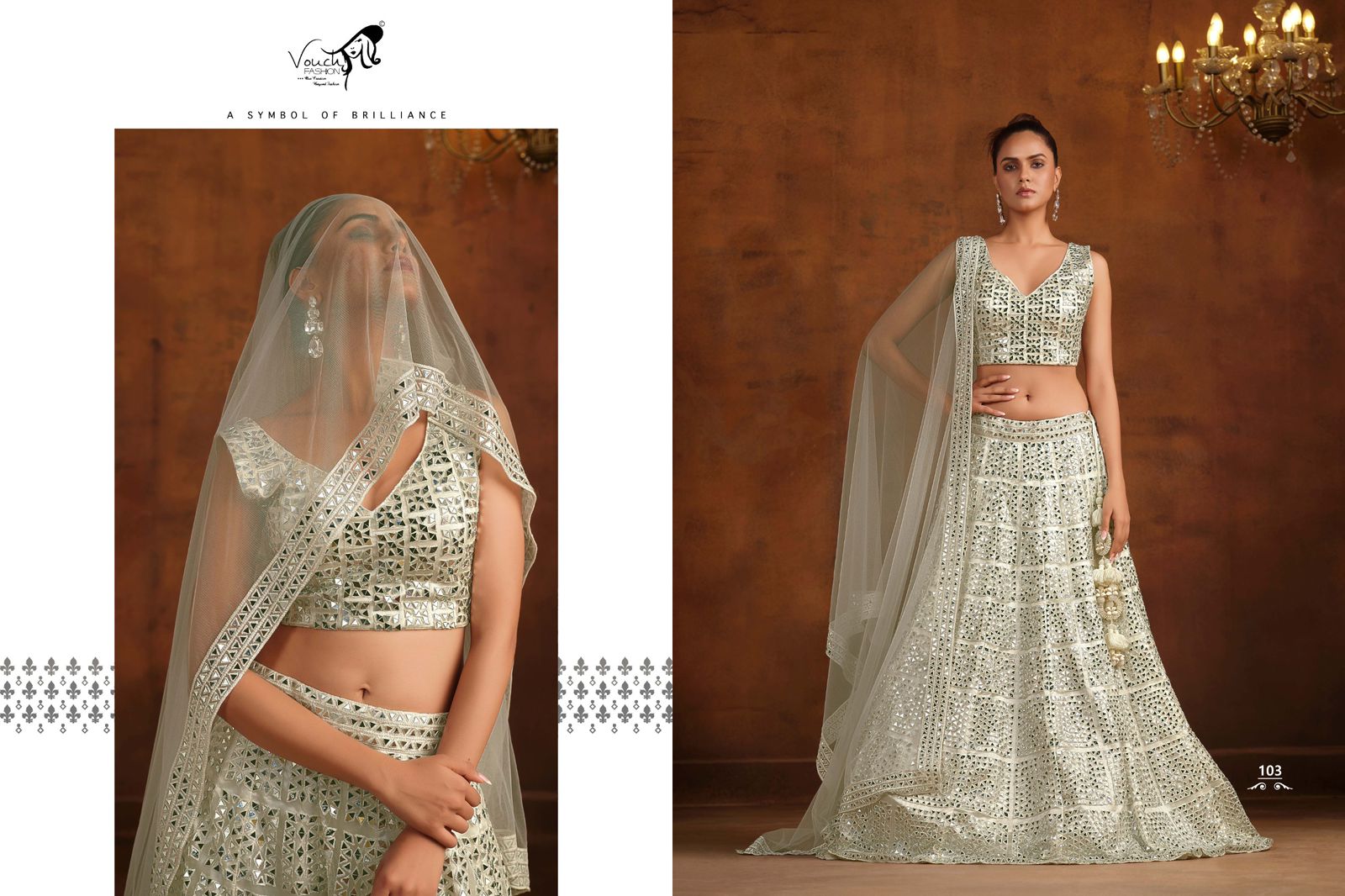 Vouch Sanya Vol 2 Net Heavy Embroidery Lehenga Choli