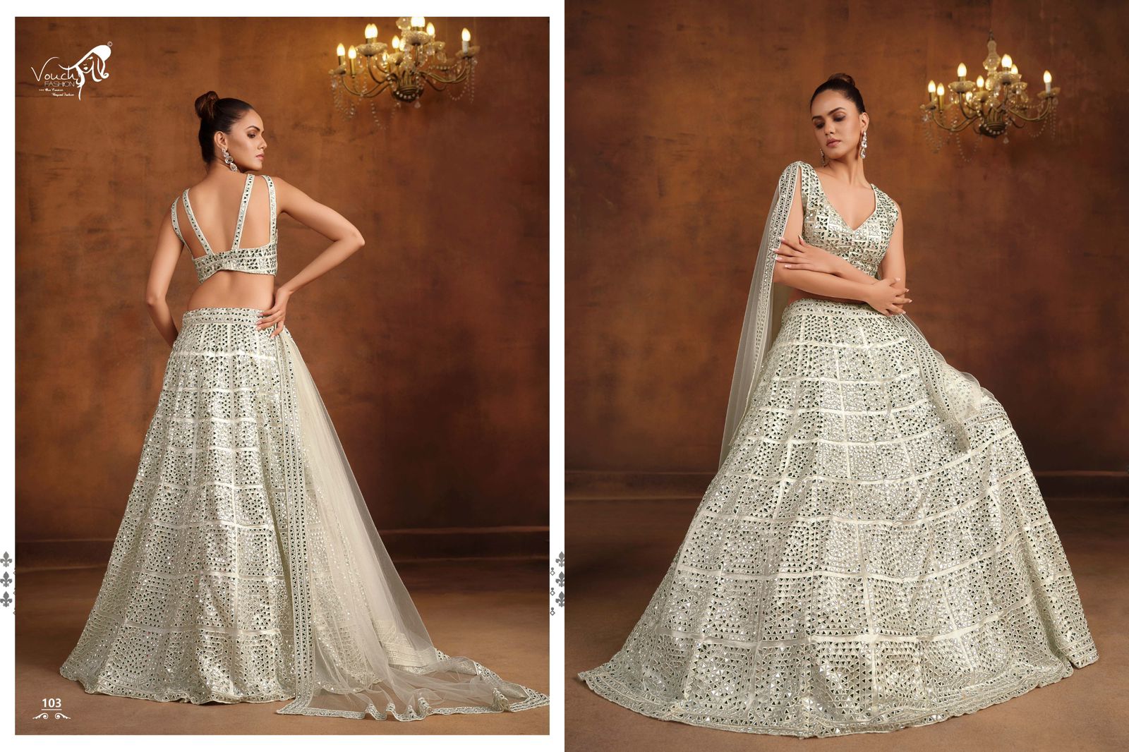 Vouch Sanya Vol 2 Net Heavy Embroidery Lehenga Choli