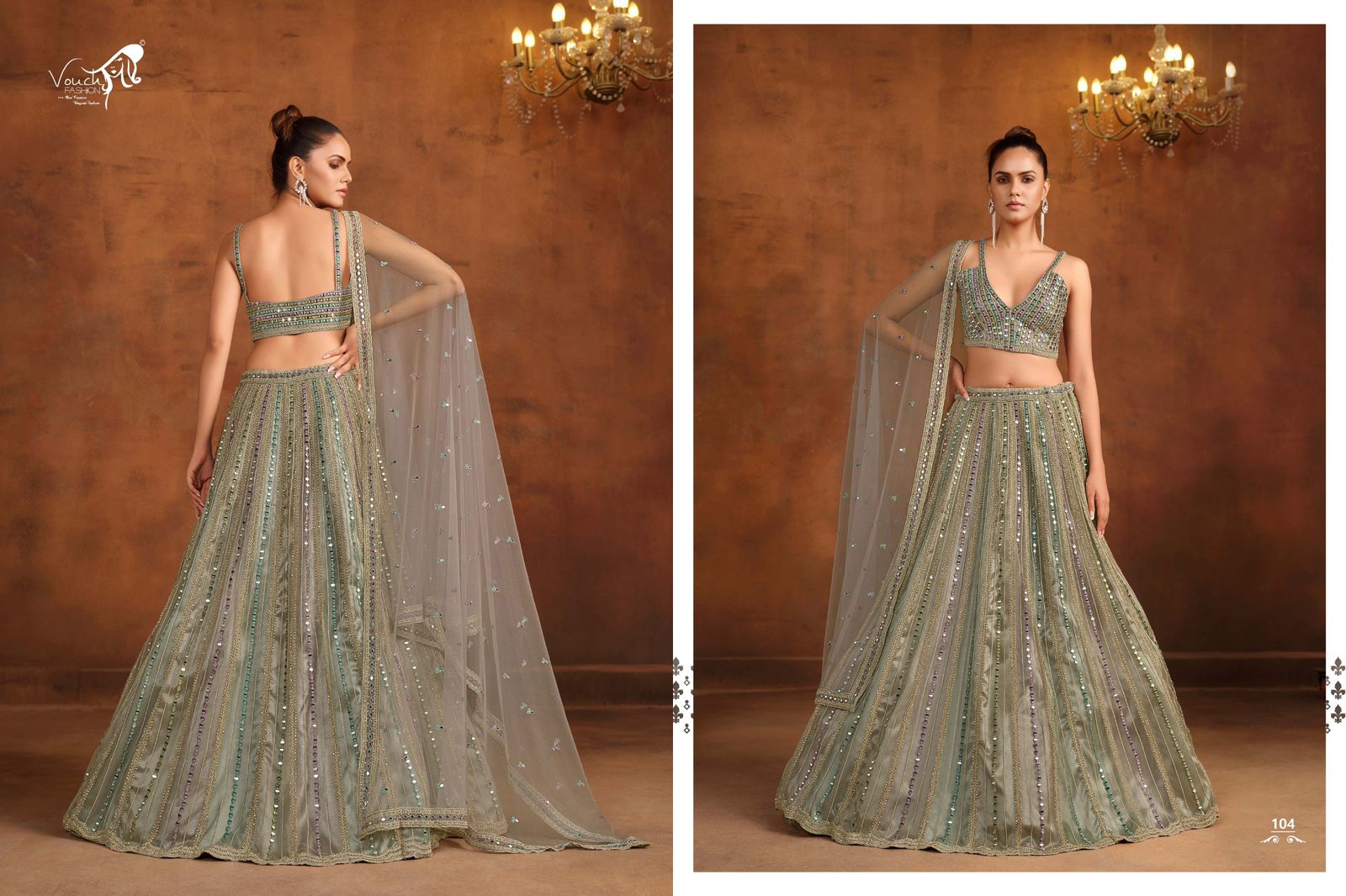 Vouch Sanya Vol 2 Net Heavy Embroidery Lehenga Choli