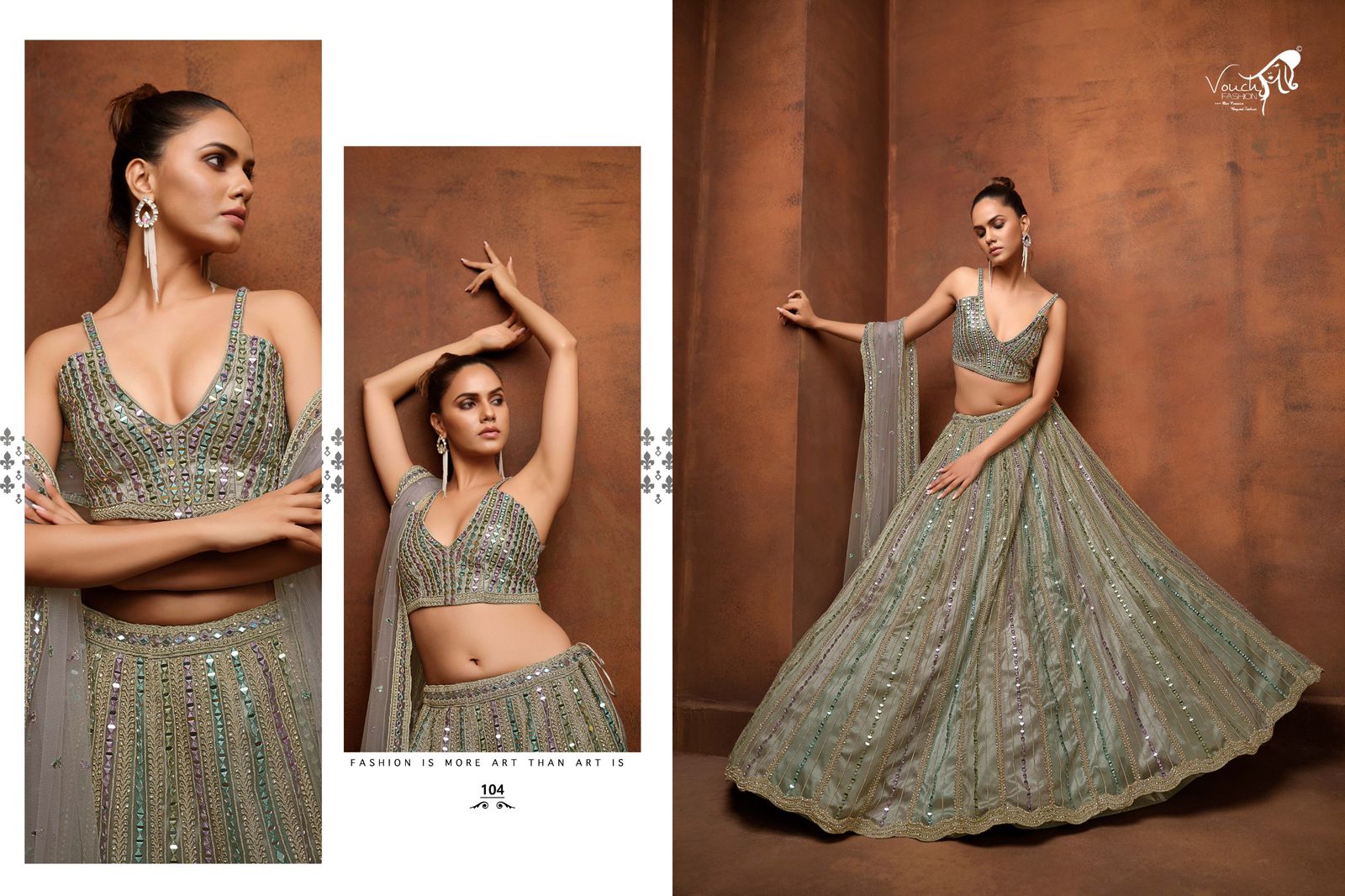 Vouch Sanya Vol 2 Net Heavy Embroidery Lehenga Choli