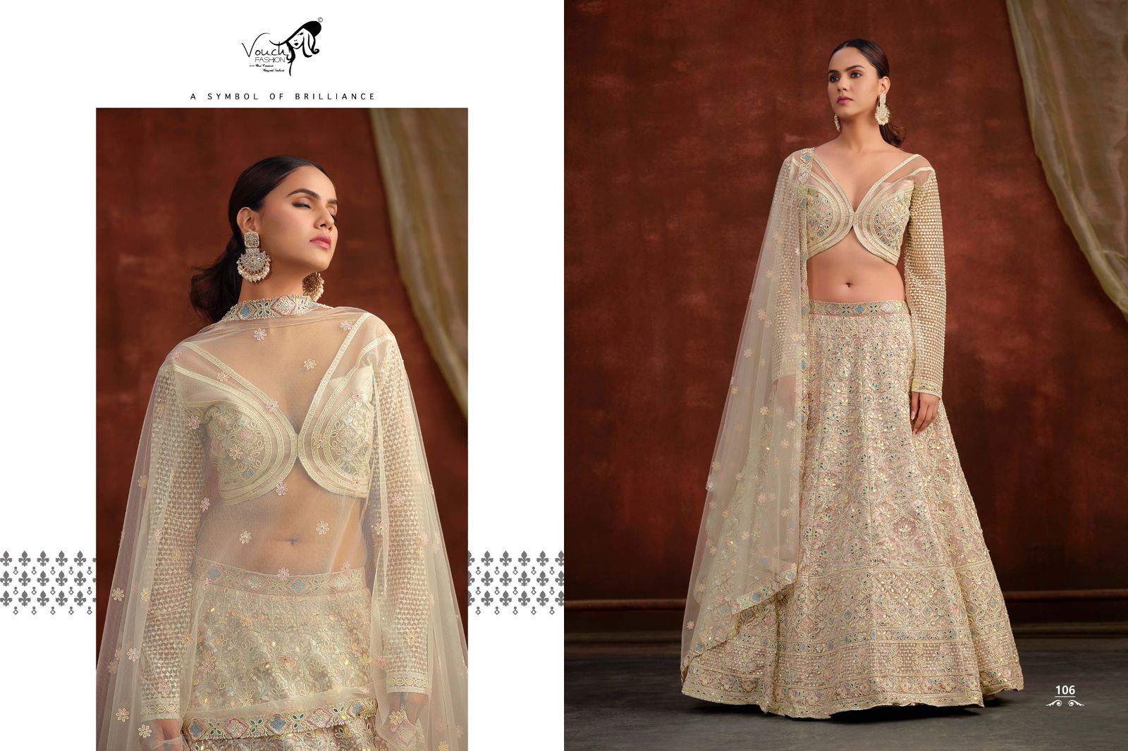 Vouch Sanya Vol 2 Net Heavy Embroidery Lehenga Choli