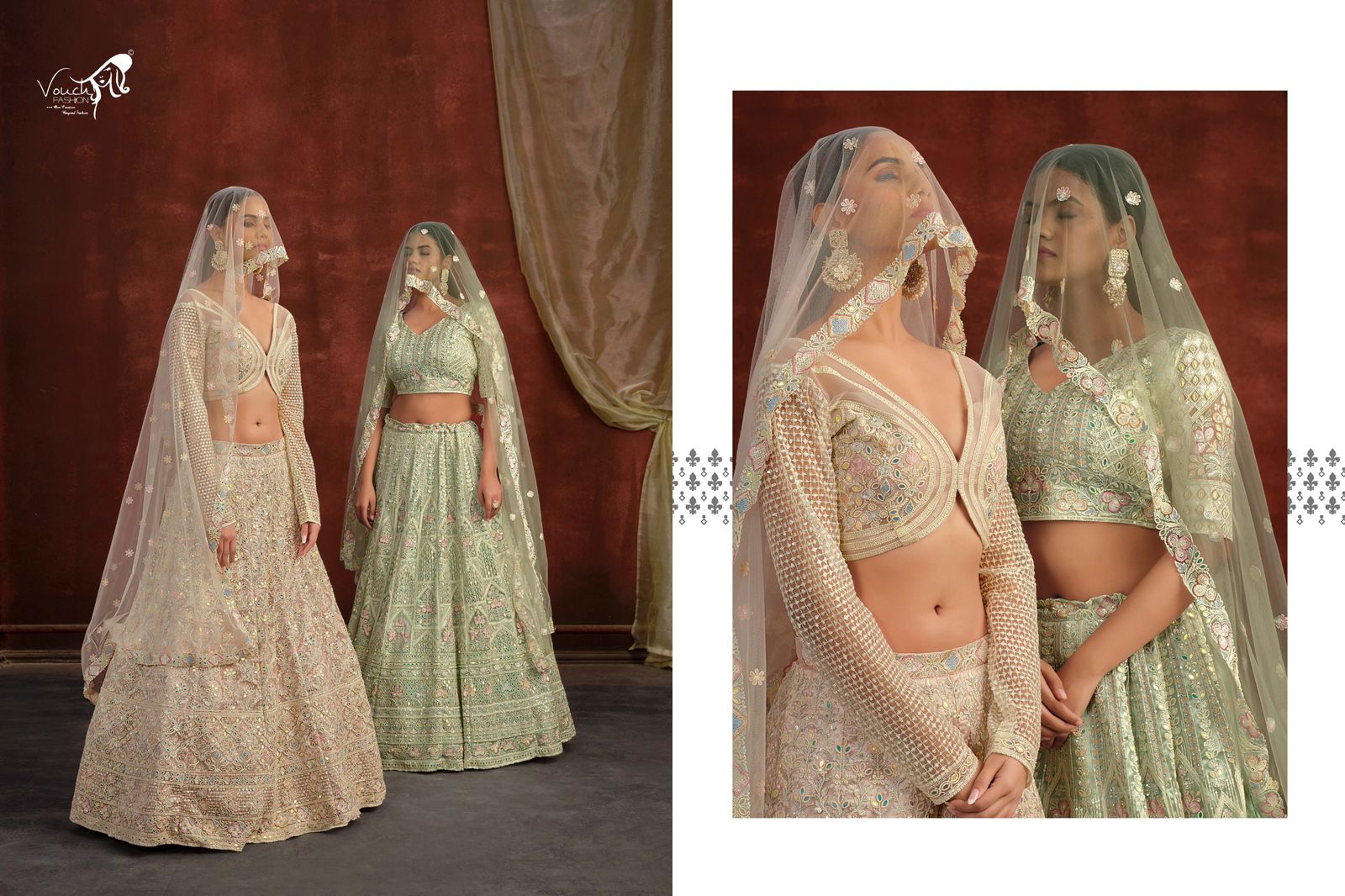 Vouch Sanya Vol 2 Net Heavy Embroidery Lehenga Choli