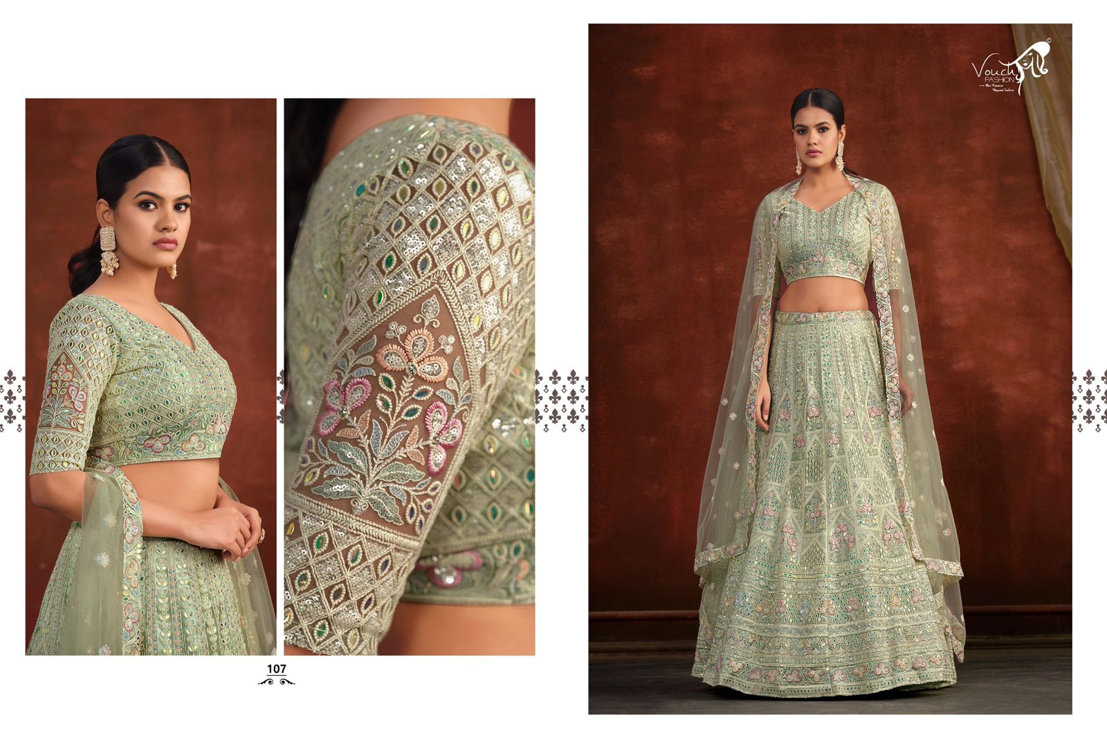 Vouch Sanya Vol 2 Net Heavy Embroidery Lehenga Choli