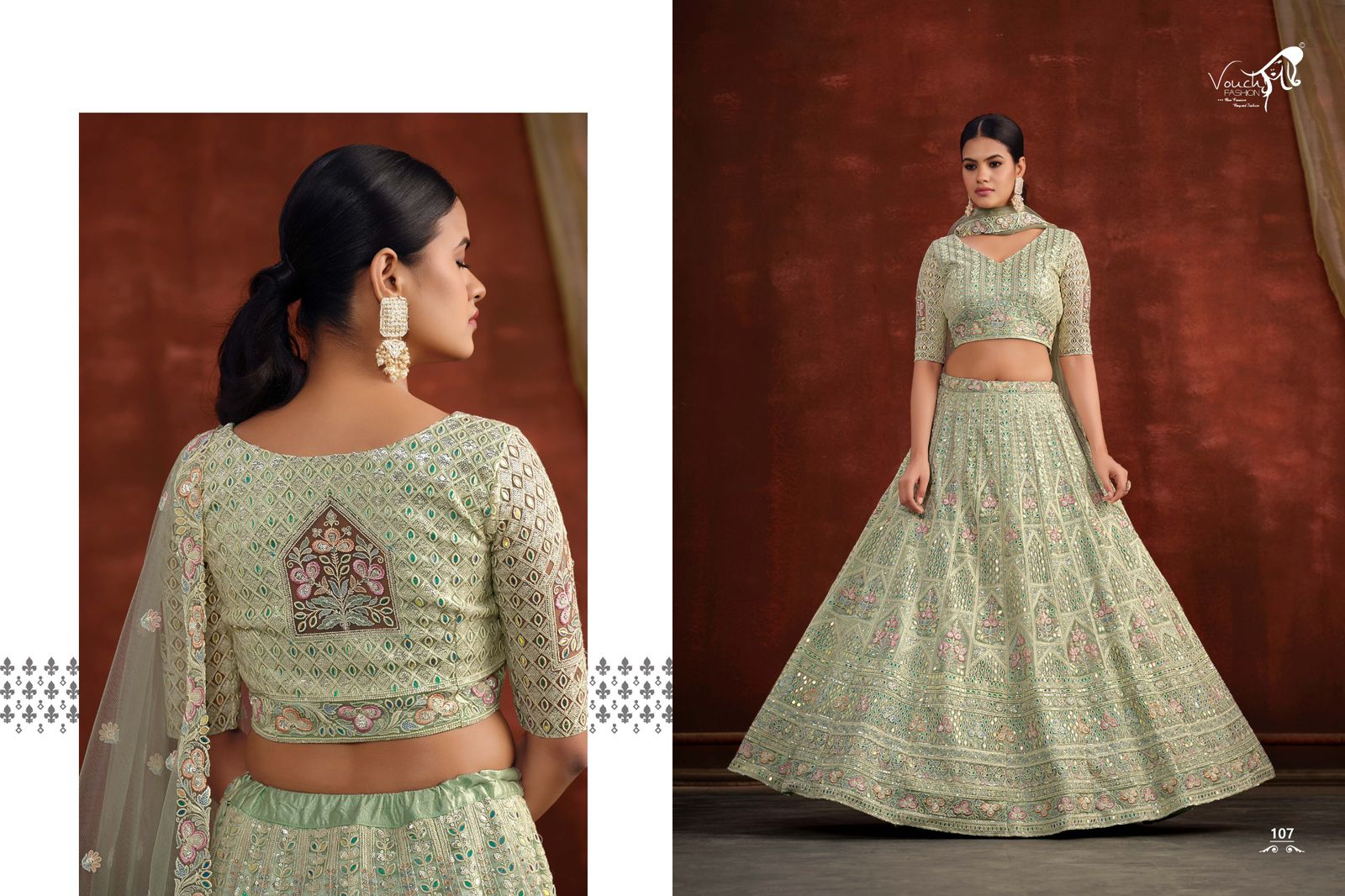Vouch Sanya Vol 2 Net Heavy Embroidery Lehenga Choli