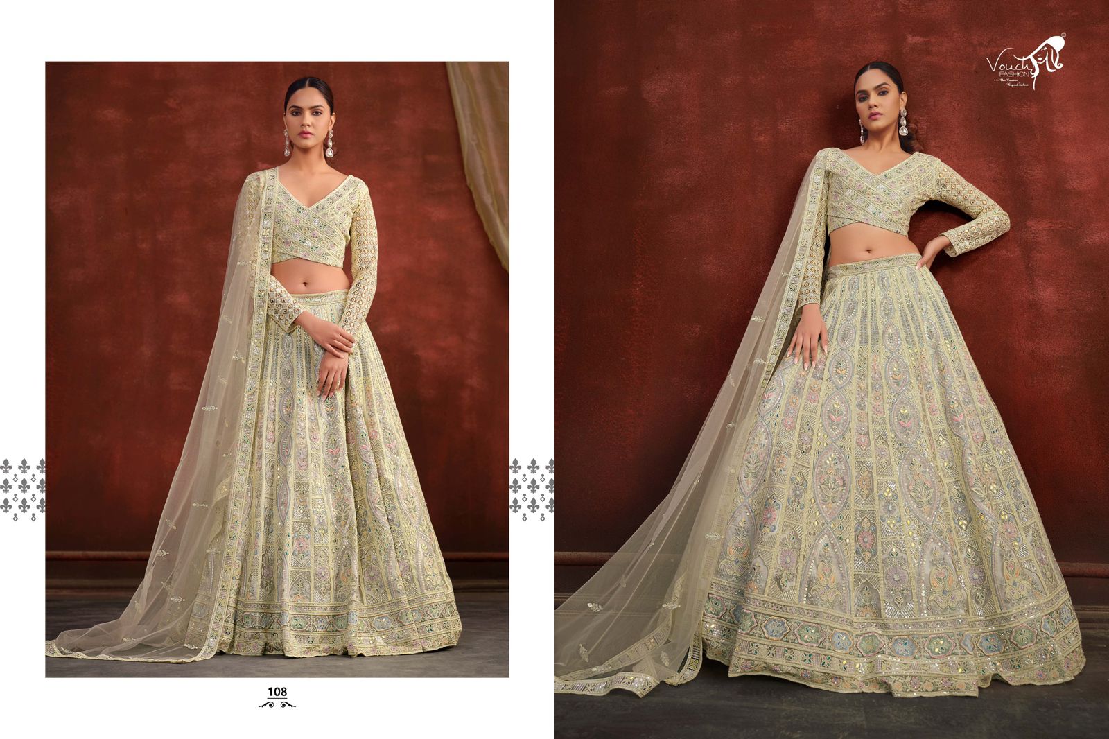 Vouch Sanya Vol 2 Net Heavy Embroidery Lehenga Choli
