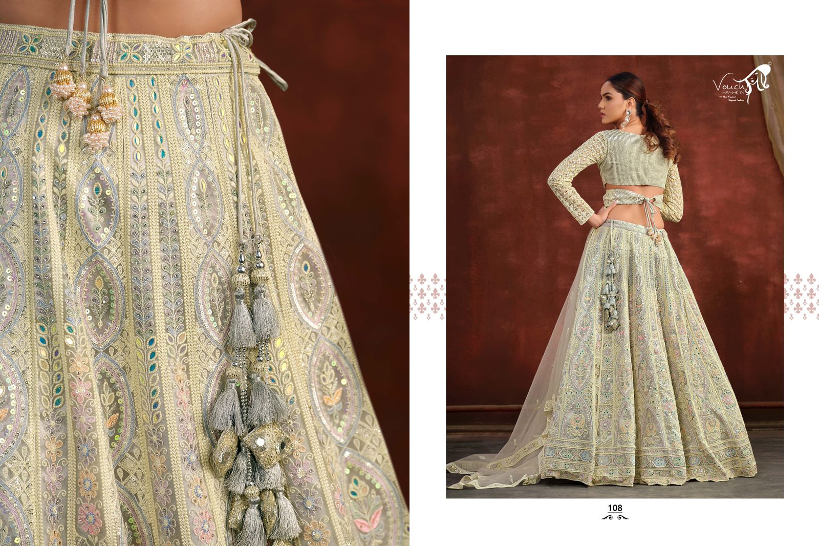 Vouch Sanya Vol 2 Net Heavy Embroidery Lehenga Choli