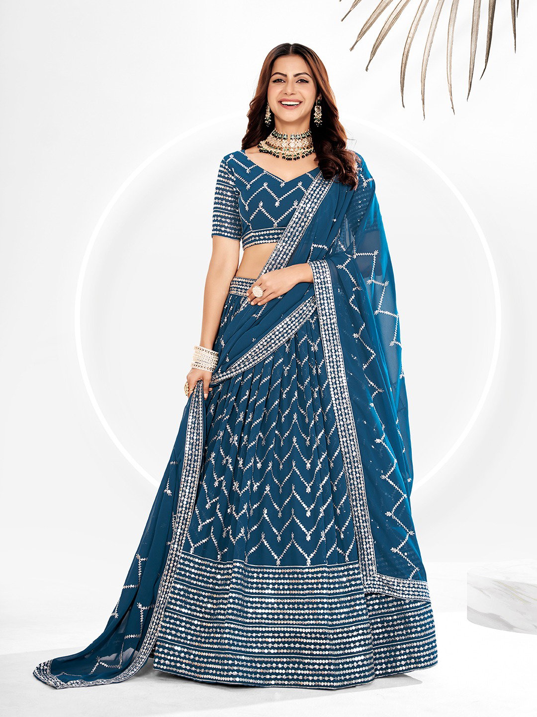 Shee Star LC26 & LC88 Georgette Sequins Embroidery Lehenga Choli