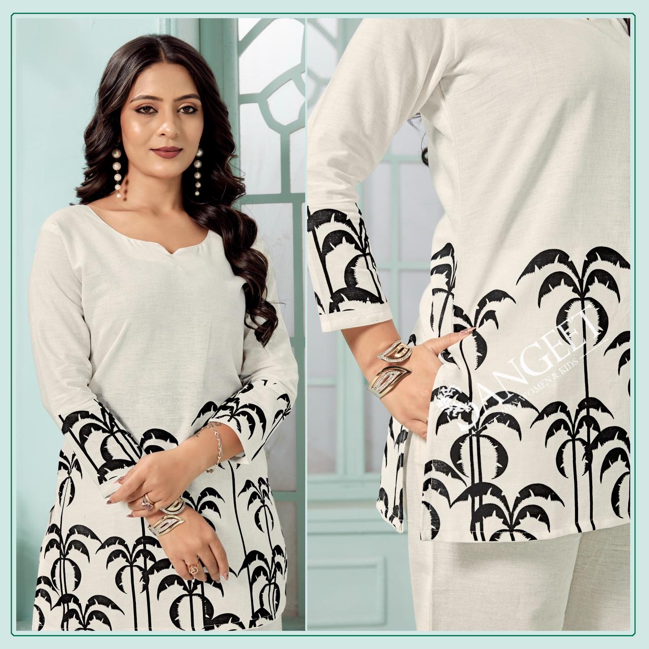 Sangeet Kanak Linen Cotton With Printed Casual Wear Co Ord Set Collection