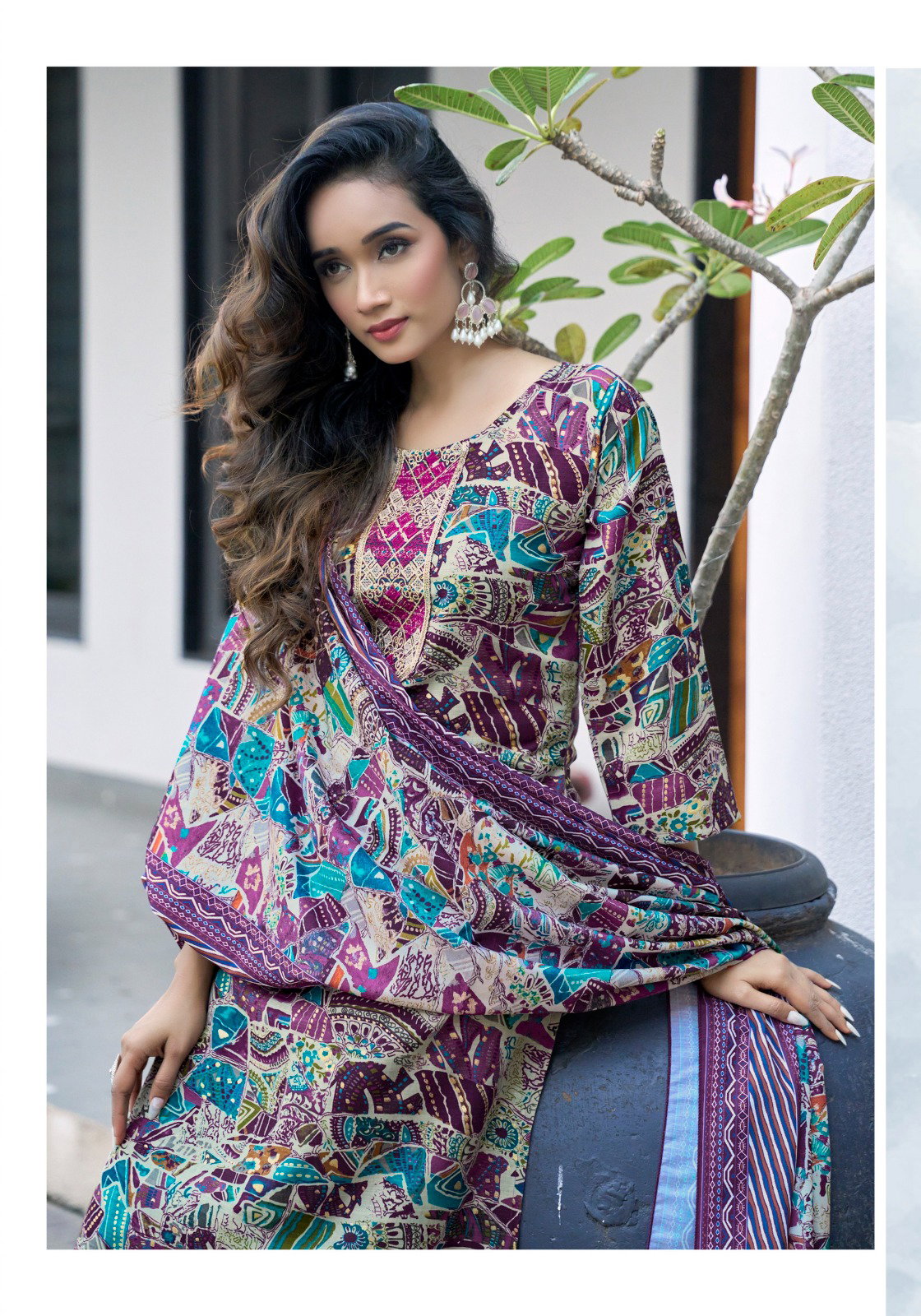Vaniska Sunrise Vol 3 Capsul Foil Print Kurti Pant And Dupatta Collection