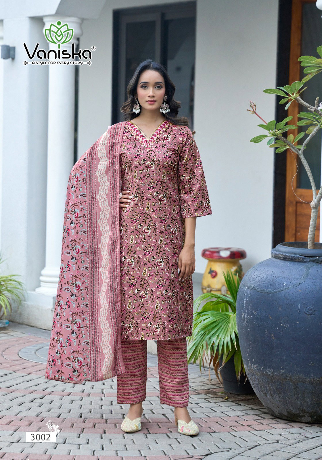 Vaniska Sunrise Vol 3 Capsul Foil Print Kurti Pant And Dupatta Collection