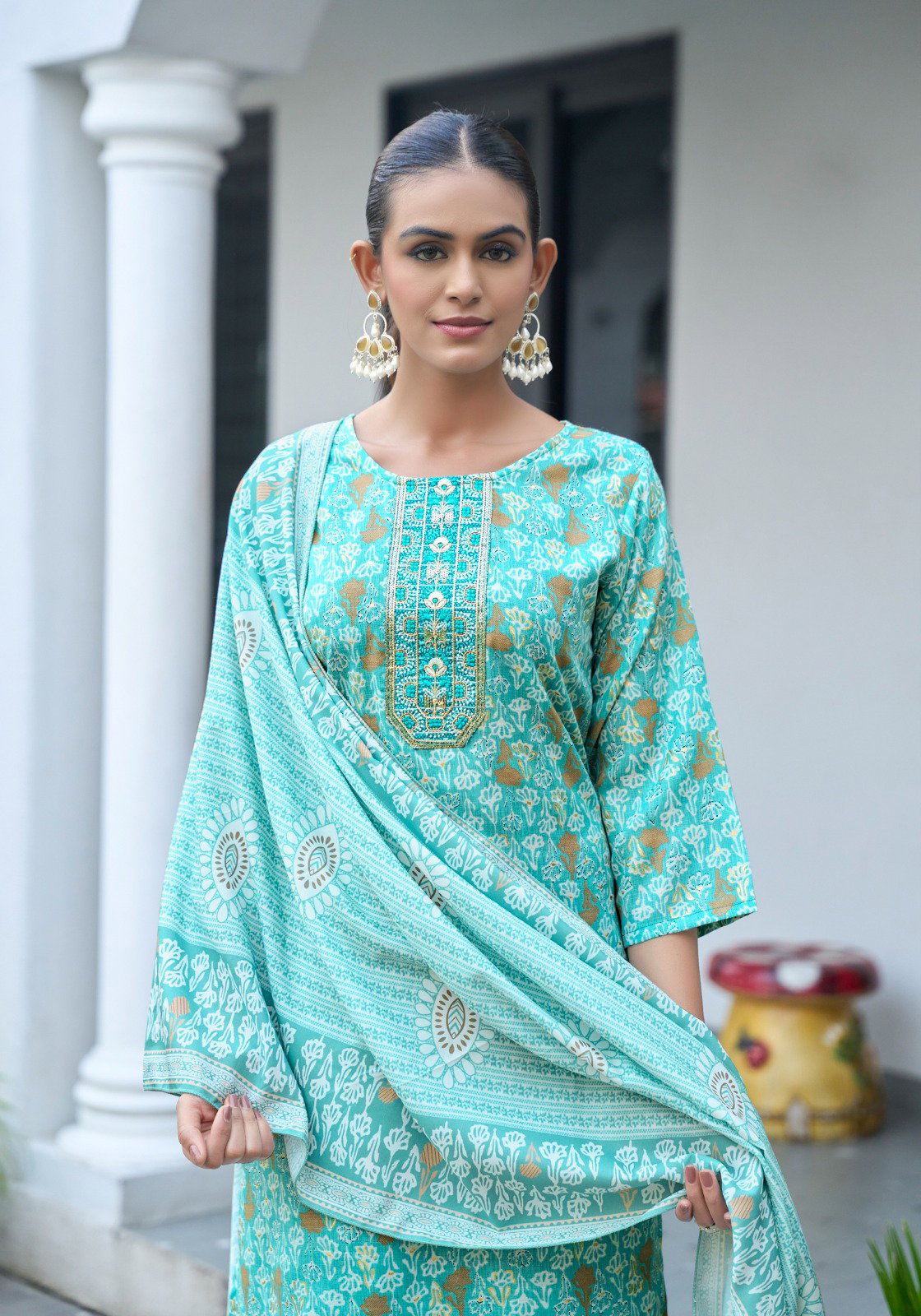 Vaniska Sunrise Vol 3 Capsul Foil Print Kurti Pant And Dupatta Collection