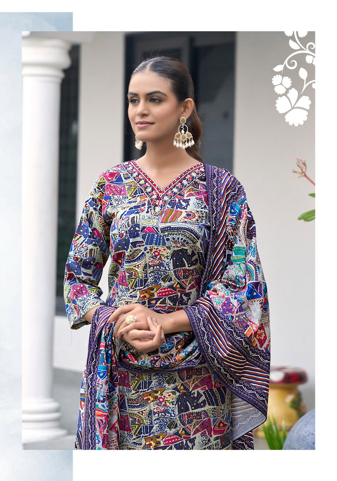 Vaniska Sunrise Vol 3 Capsul Foil Print Kurti Pant And Dupatta Collection