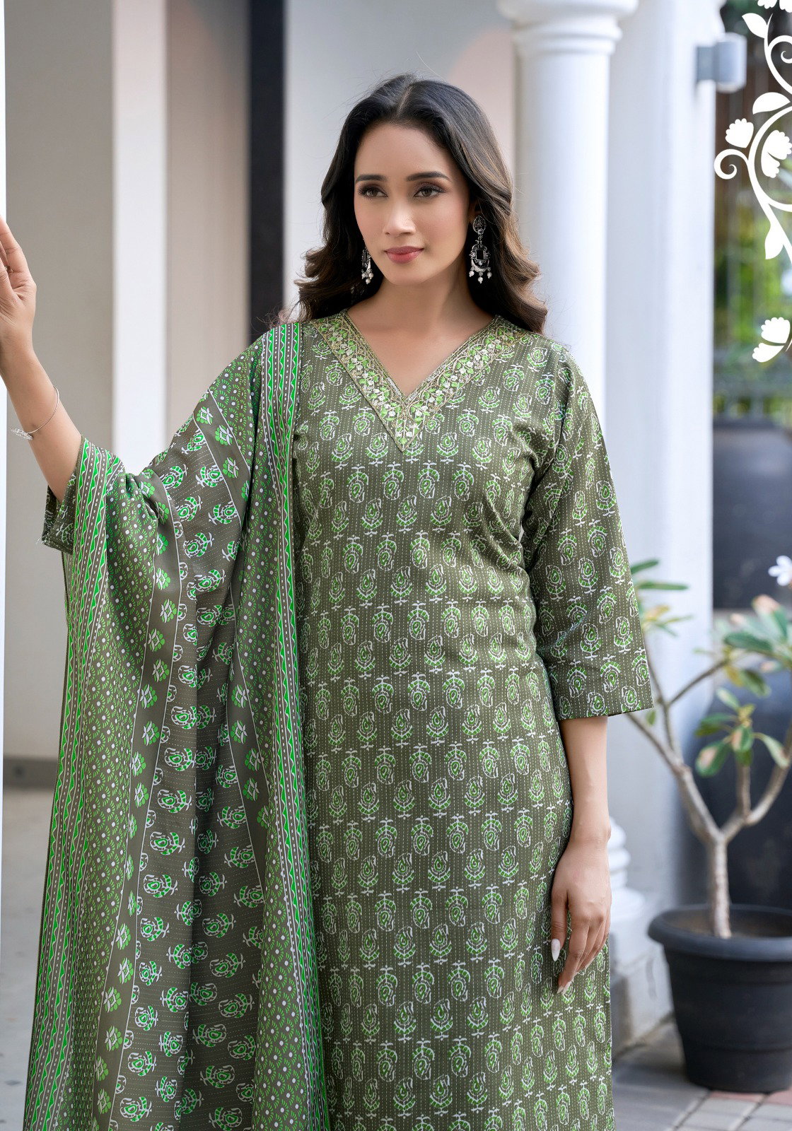 Vaniska Sunrise Vol 3 Capsul Foil Print Kurti Pant And Dupatta Collection