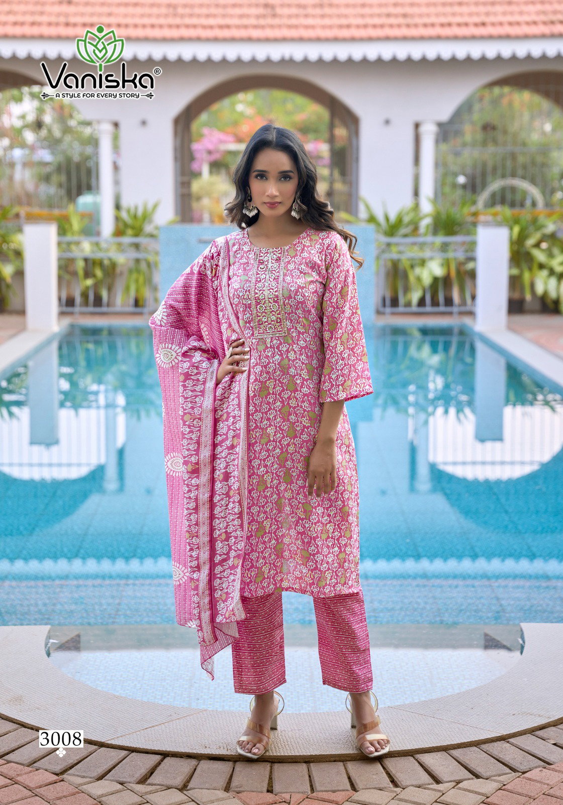 Vaniska Sunrise Vol 3 Capsul Foil Print Kurti Pant And Dupatta Collection