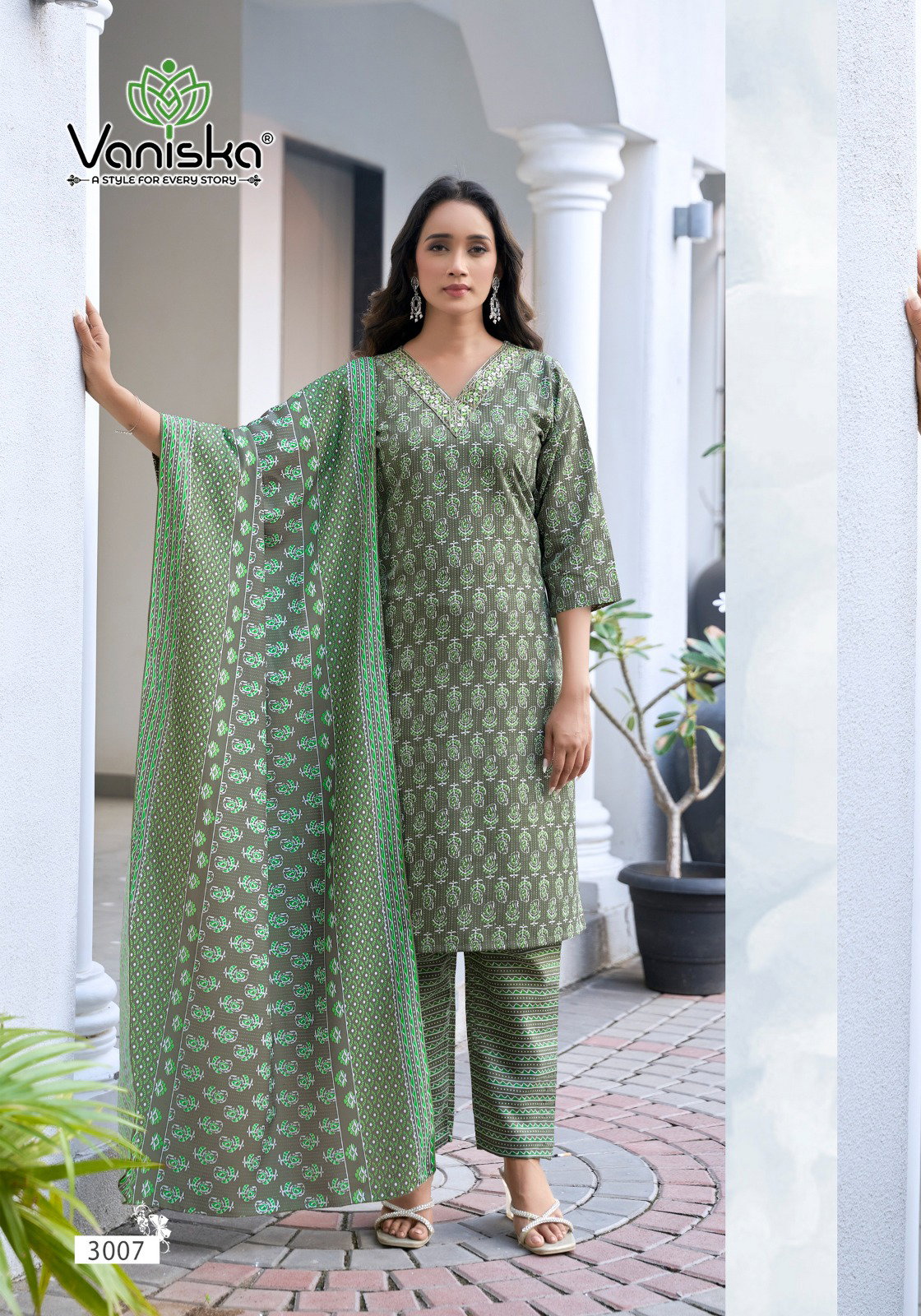 Vaniska Sunrise Vol 3 Capsul Foil Print Kurti Pant And Dupatta Collection